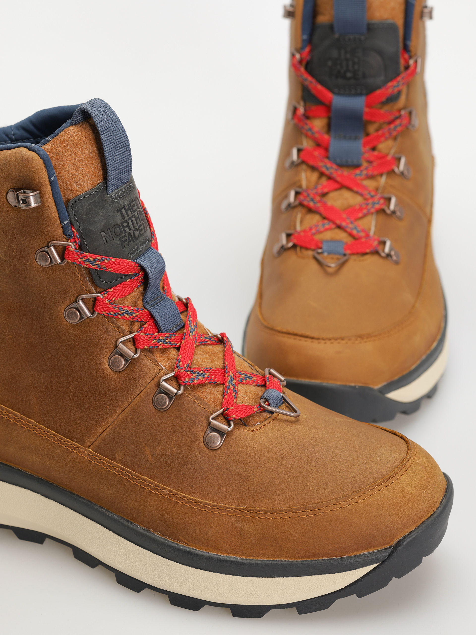 Buty The North Face Bergen Leather Wp (timber tan/tnf red)