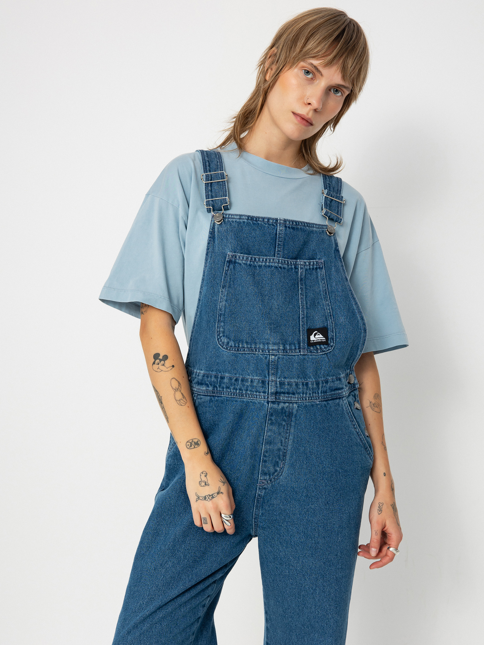 Spodnie Quiksilver Uni Classic Denim Dungaree Wmn (estate blue)