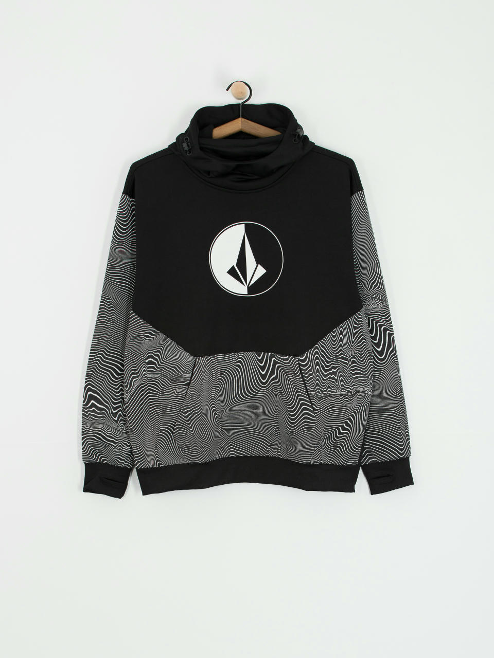 Męska Bluza aktywna Volcom Hydro Riding HD (black print)