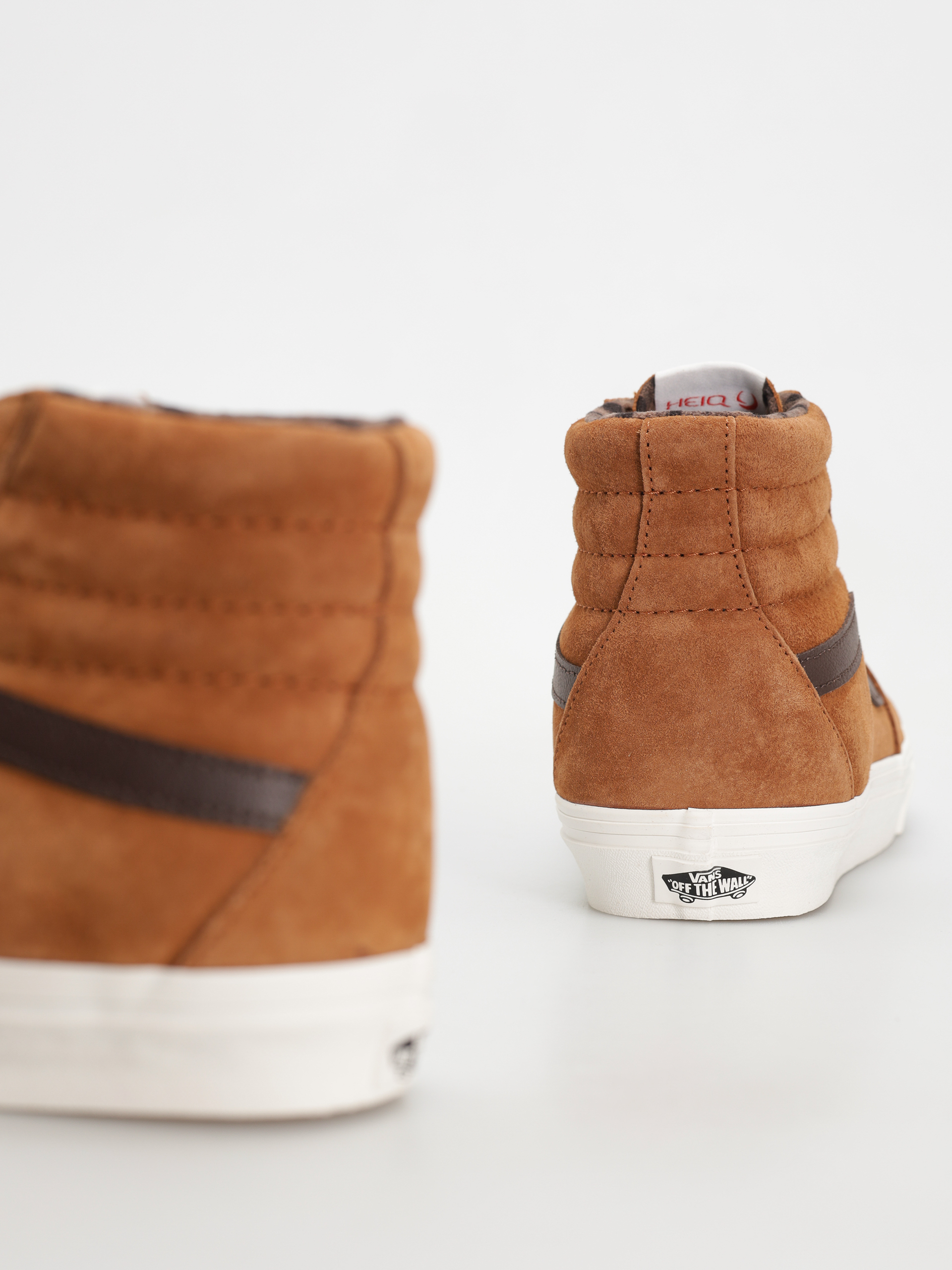 Buty Vans Sk8 Hi (pig suede plaid glazed ginger)