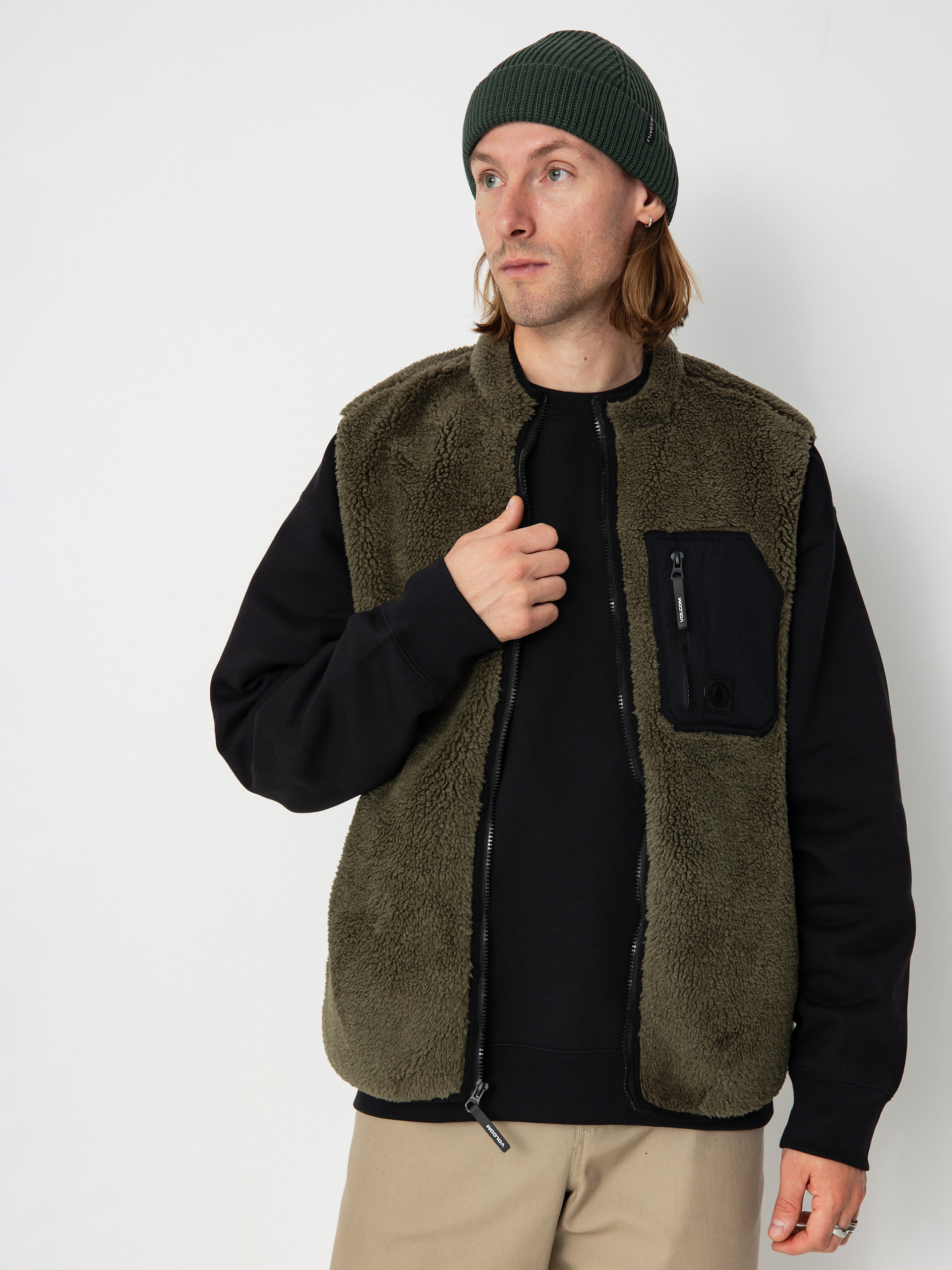 Kamizelka Volcom Muzzer Fuzzar Vest (wintermoss)