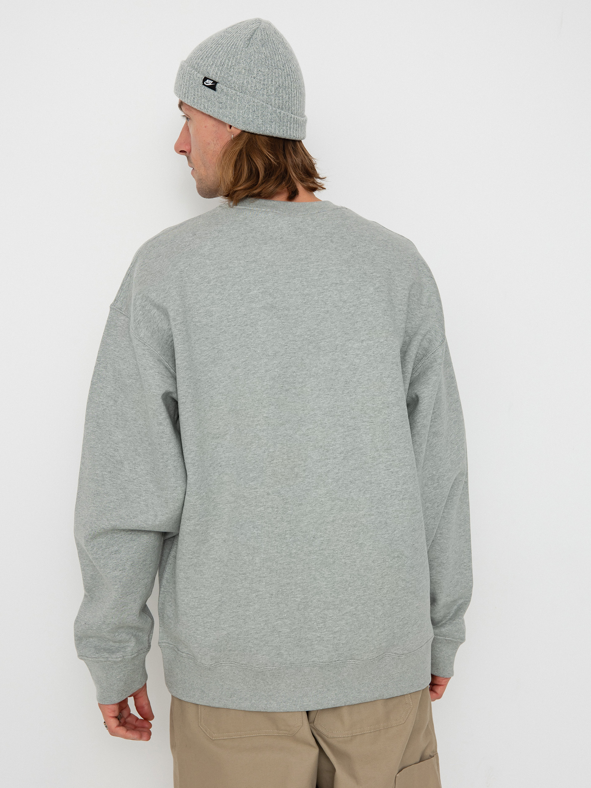 Bluza Nike SB Solo Swoosh (dk grey heather/white)
