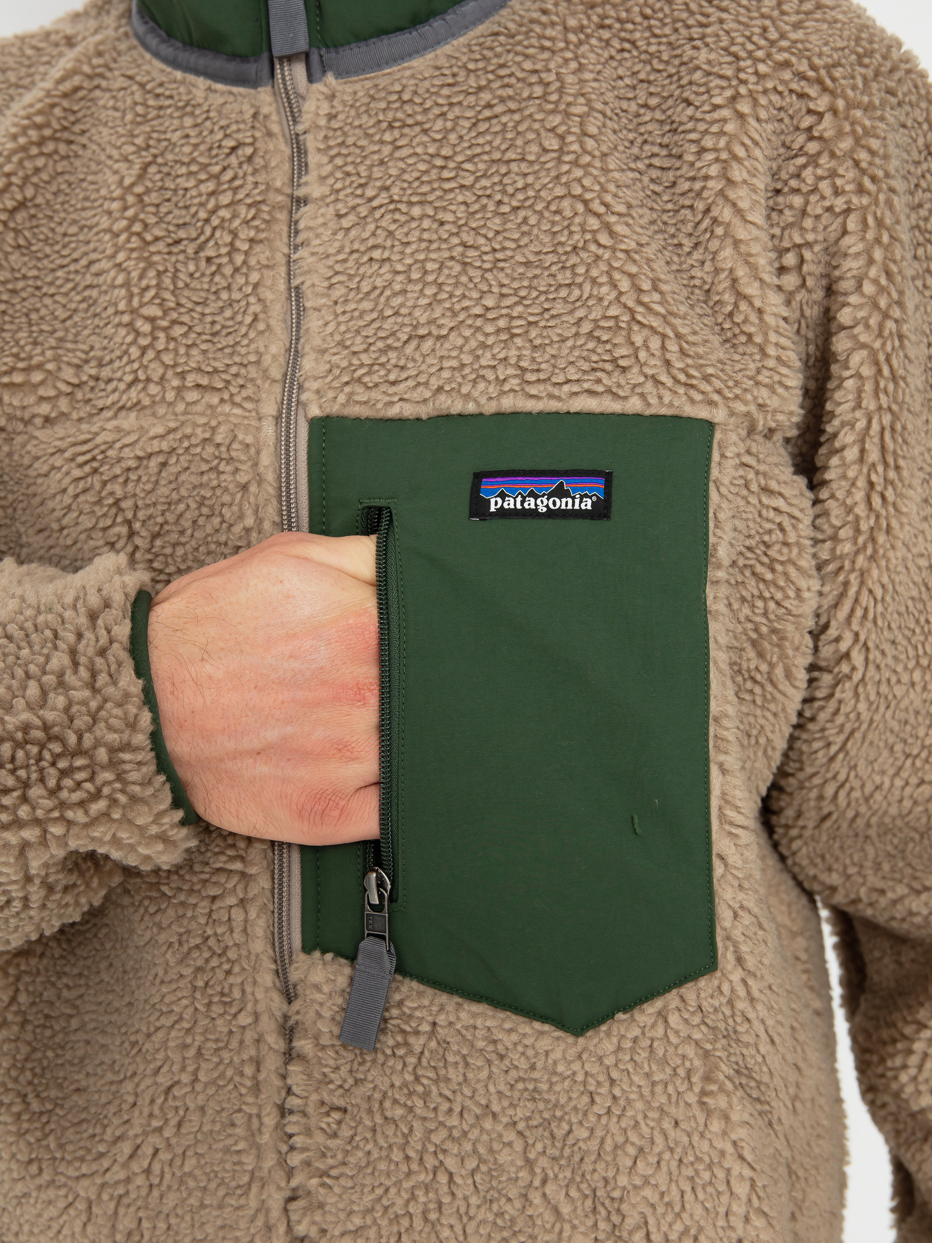 Kurtka Patagonia Classic Retro X - beżowy (seabird grey)