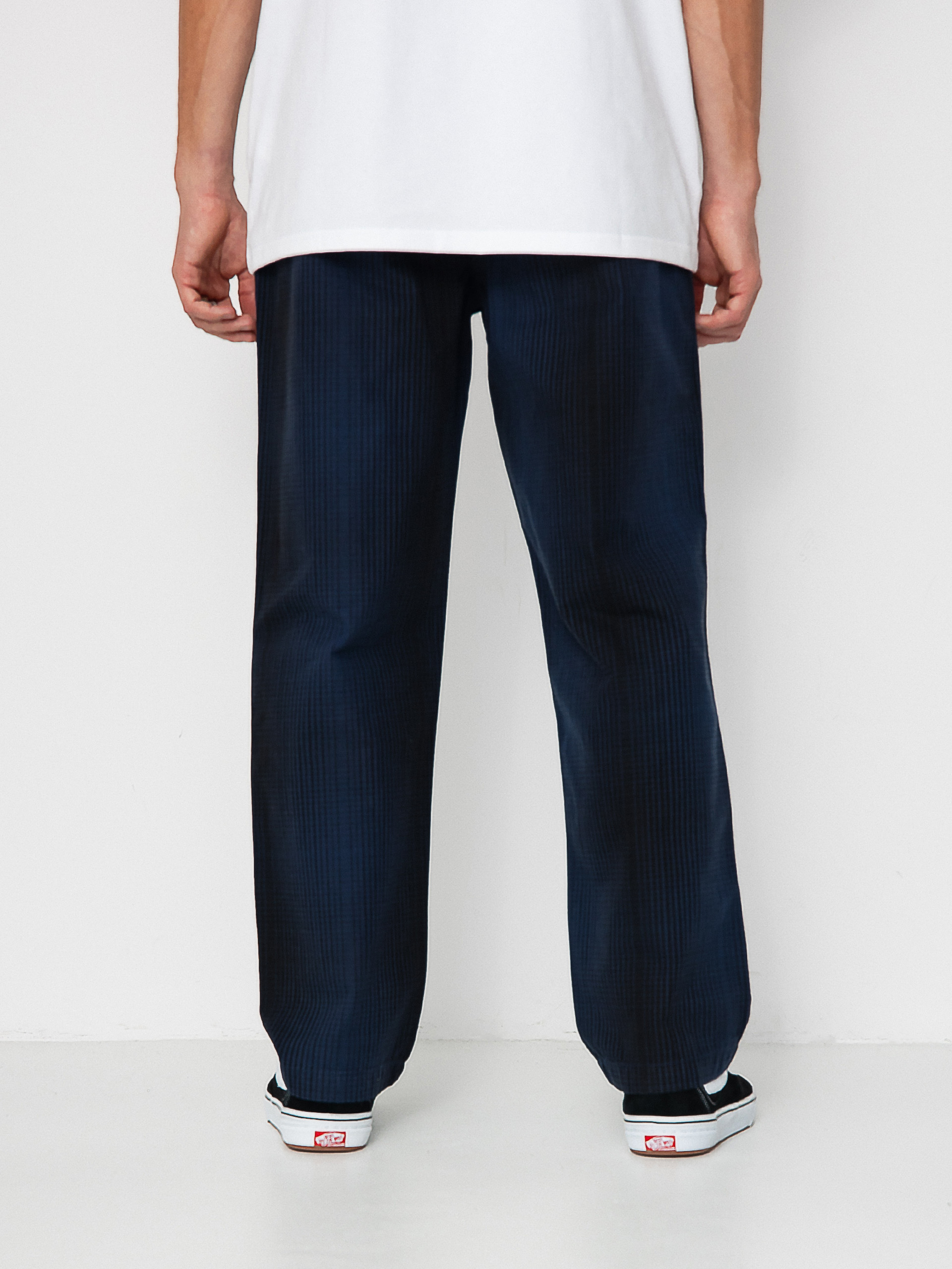 Spodnie Vans Authentic Chino Loose Tapered Plaid (dress blues/black)