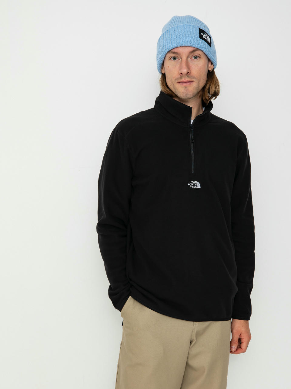 Męski Polar The North Face Glacier 1/4 Zip Embroidered Logo (tnf black npf)