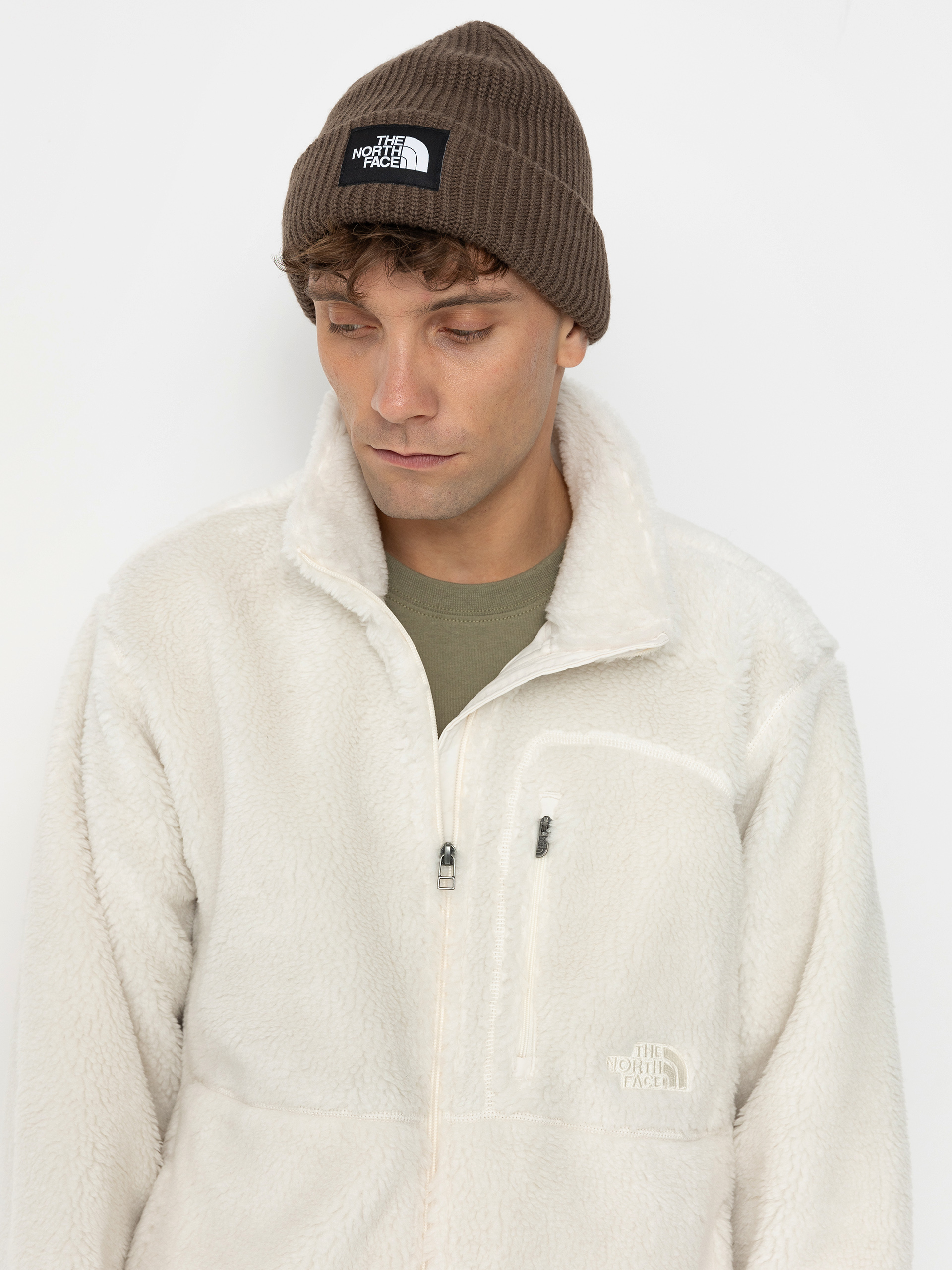 Męski Polar The North Face Extreme Pile 2 FZ (white dune)