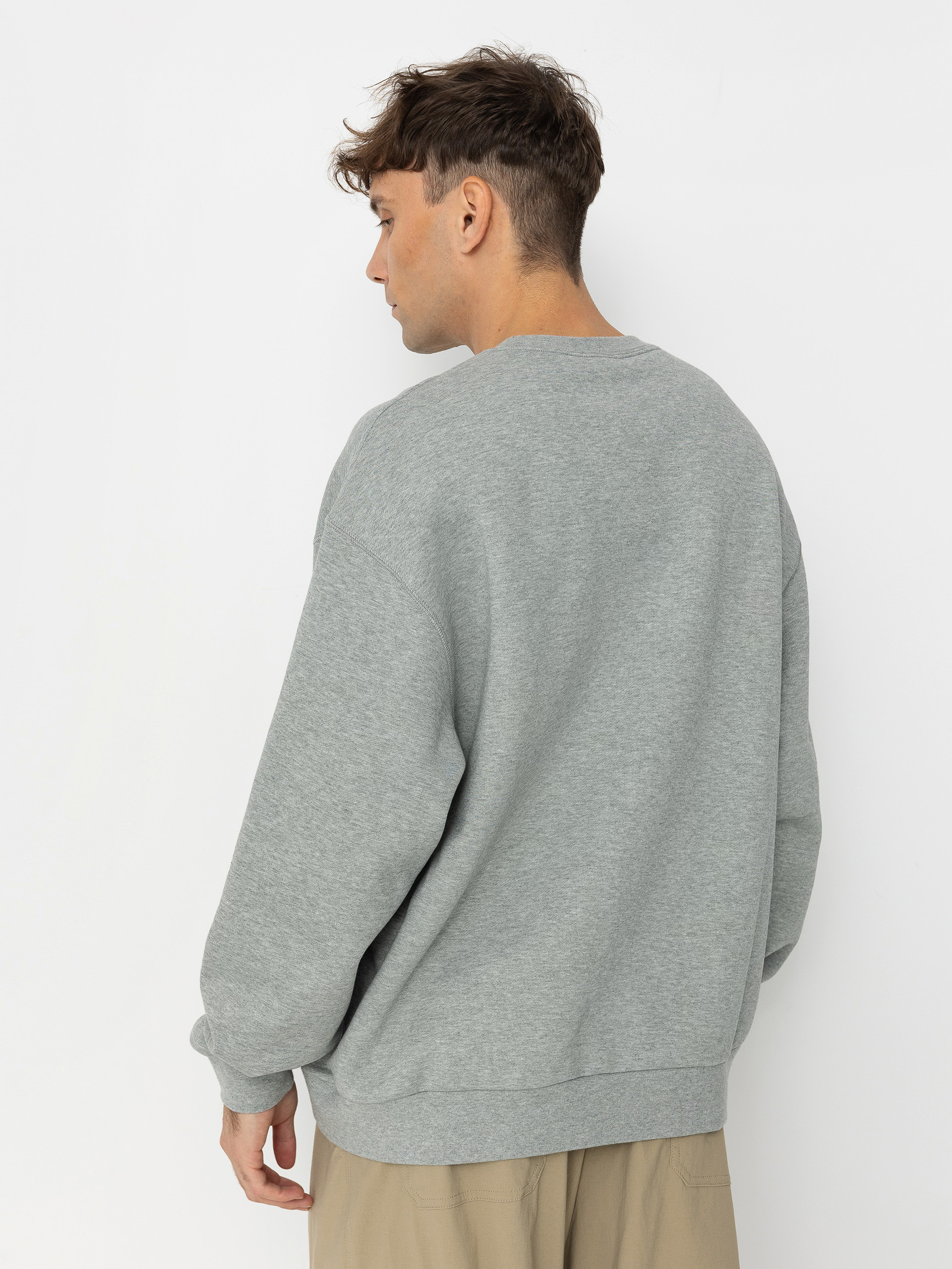 Bluza Nike SB Essential Logo Crew (dk grey heather/white)