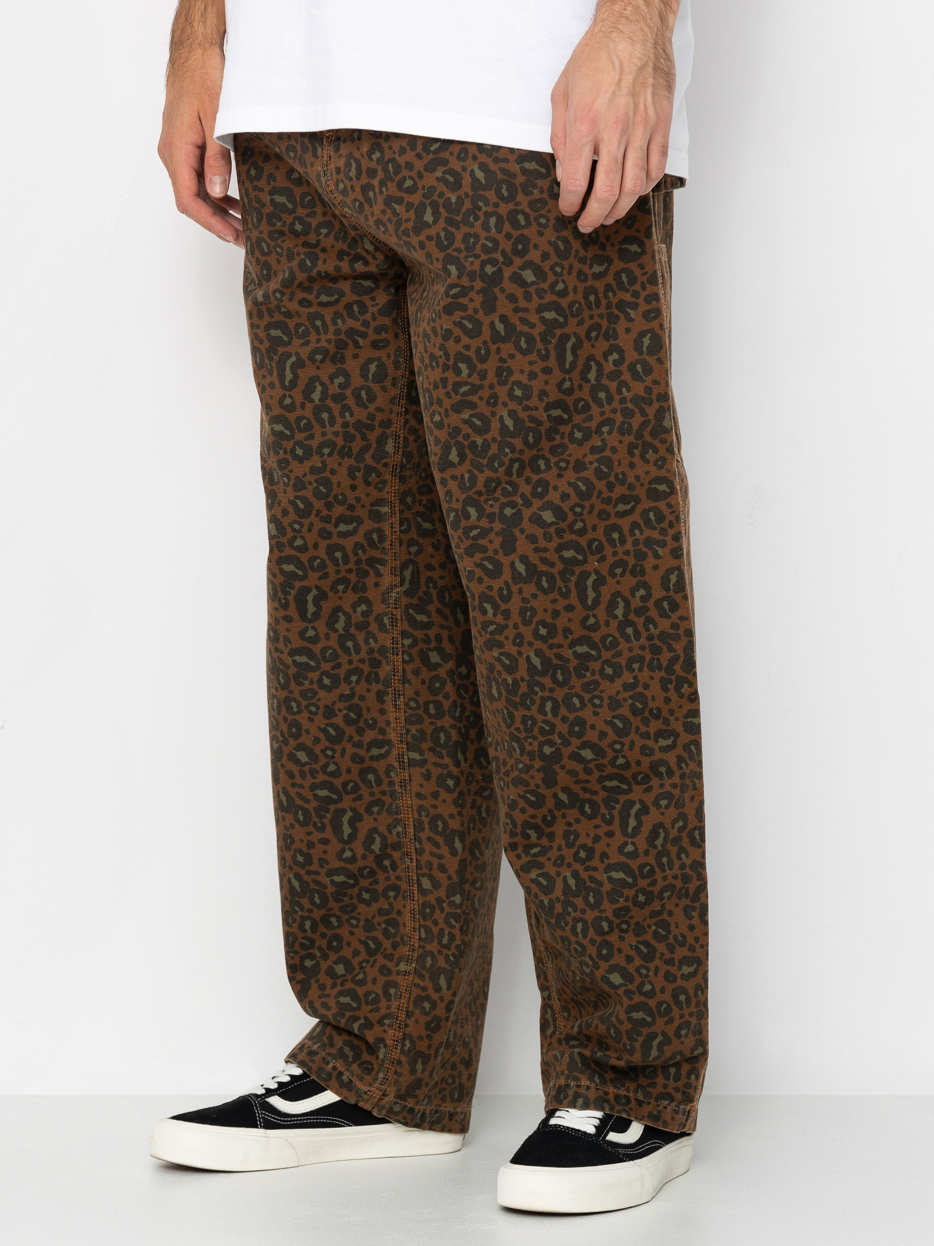 パンツ carhartt og single knee pant S brown Spodnie Carhartt WIP OG Single Knee - brązowy, camo (camo