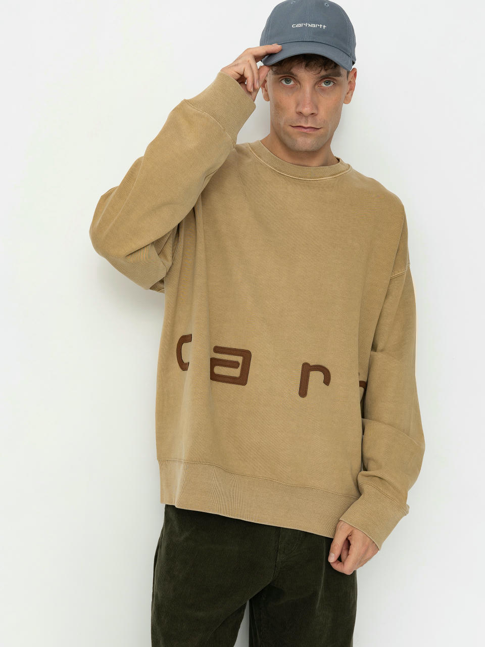 Bluza Carhartt WIP Felt Script (peanut/tobacco)