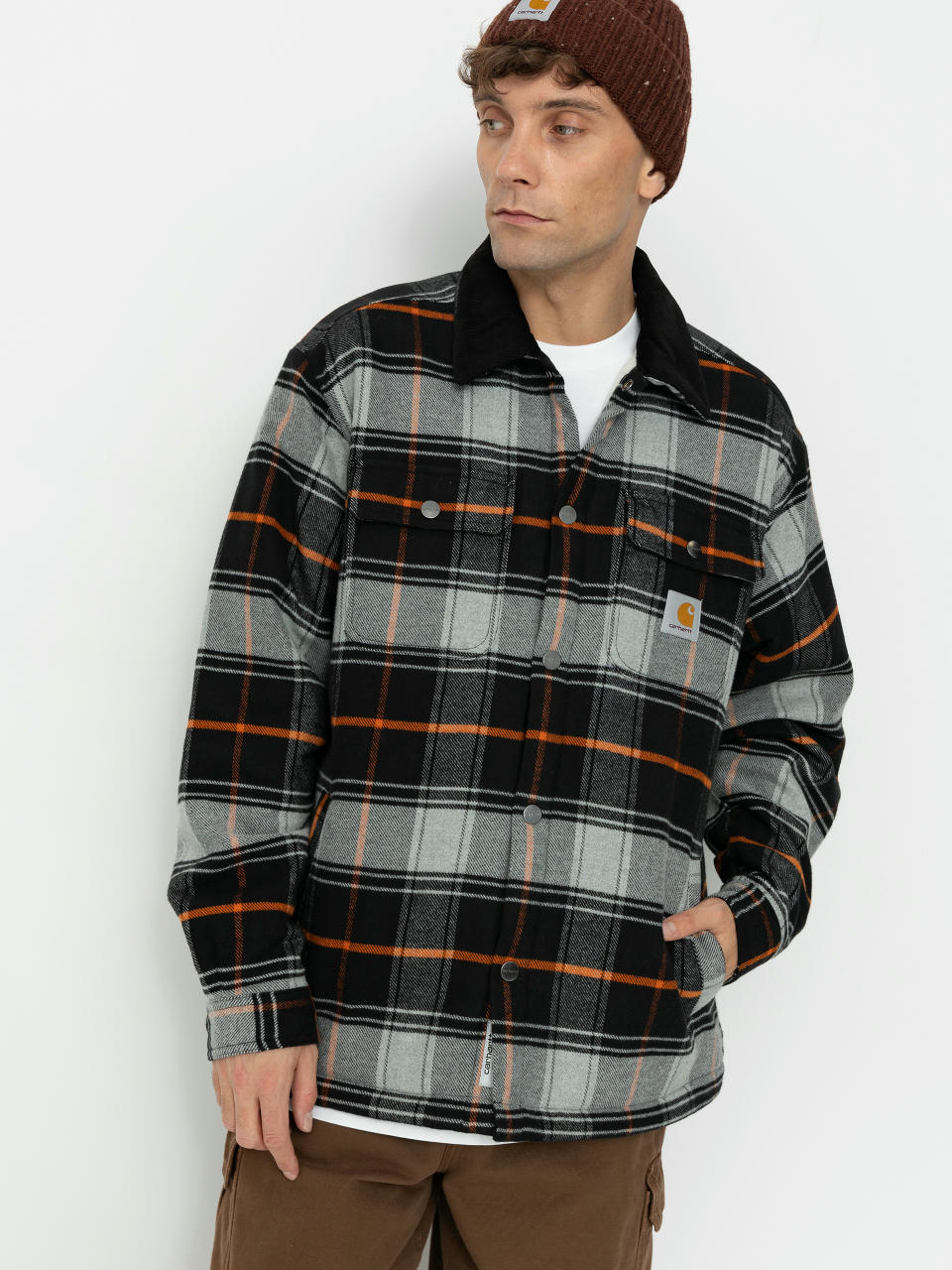 Kurtka Carhartt WIP Baris (baris check/grey heather/black)