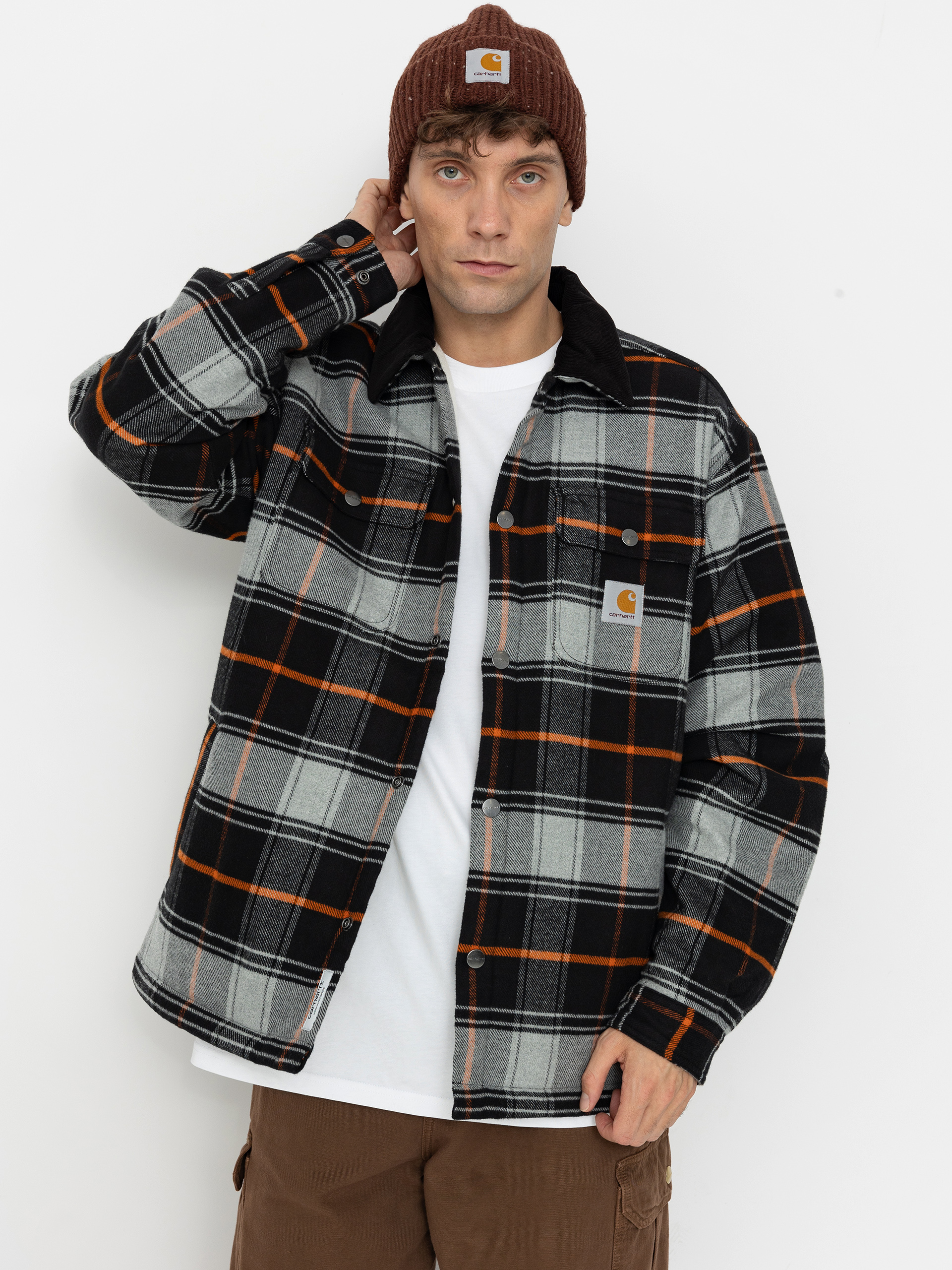 Kurtka Carhartt WIP Baris (baris check/grey heather/black)