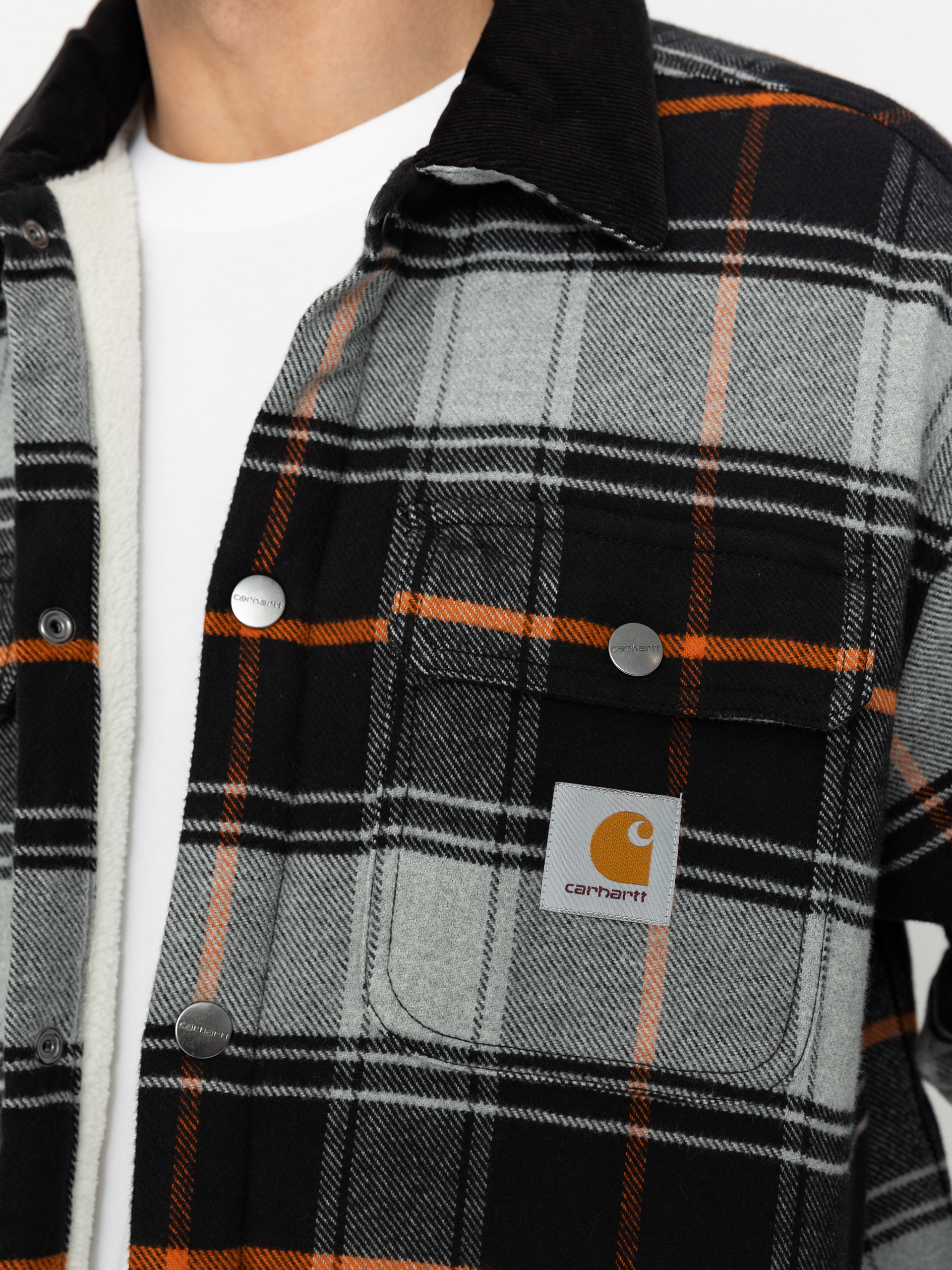 Kurtka Carhartt WIP Baris (baris check/grey heather/black)