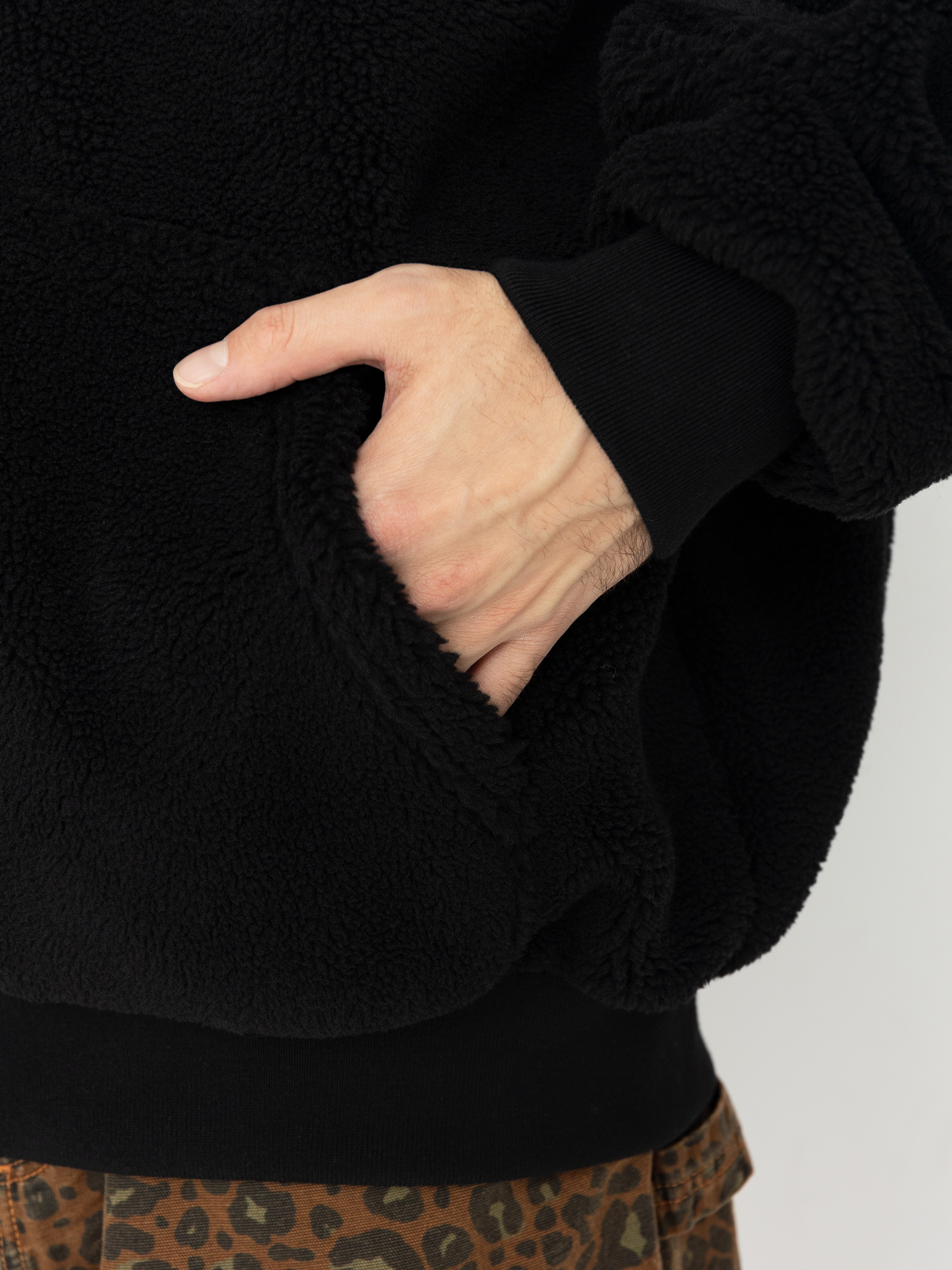 Kurtka MassDnm Patch Teddy Zip Hoody (black)