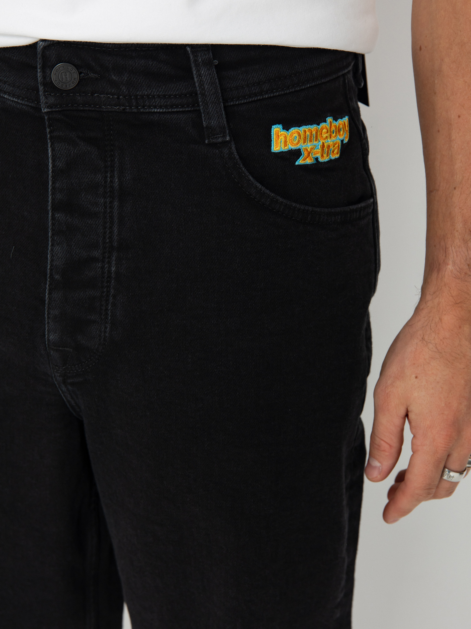 Spodnie Homeboy X Tra Baggy Denim (washed black)