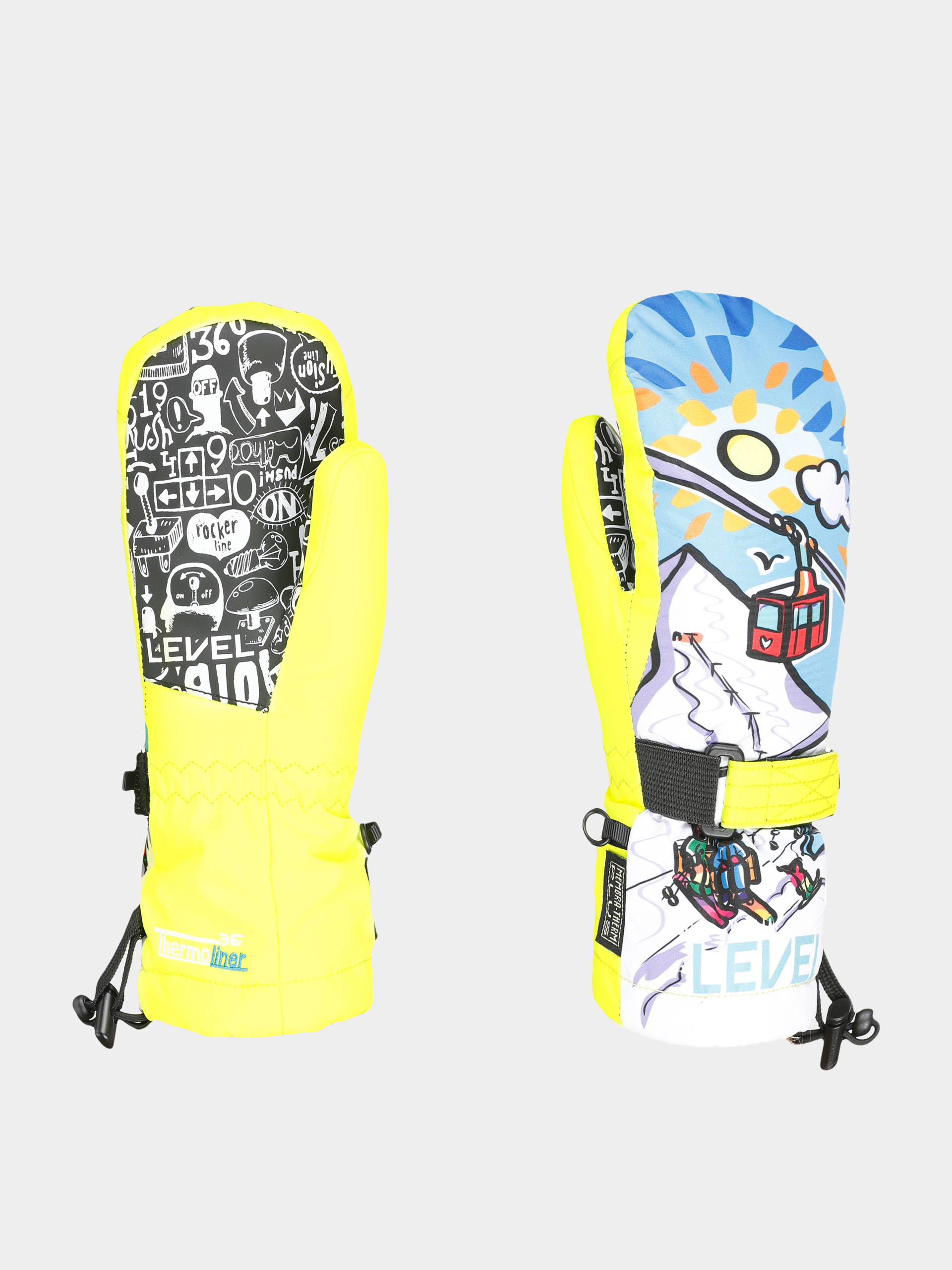 Ru0119kawice Level Junior Mitt JR (yellow)