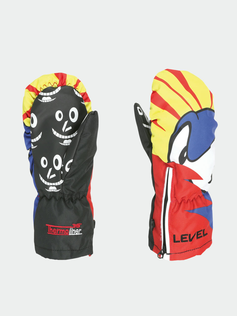 Rękawice Level Lucky Mitt JR (yellow blue)