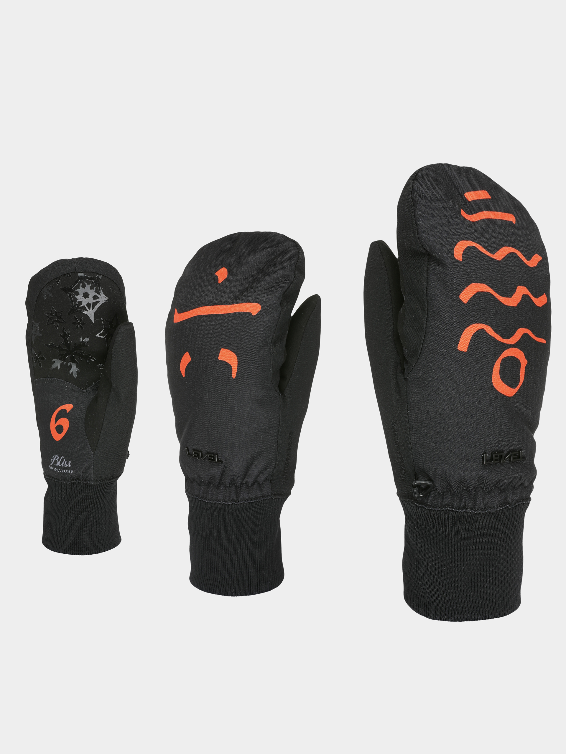 Ru0119kawice Level Coral Mitt Wmn (orange)