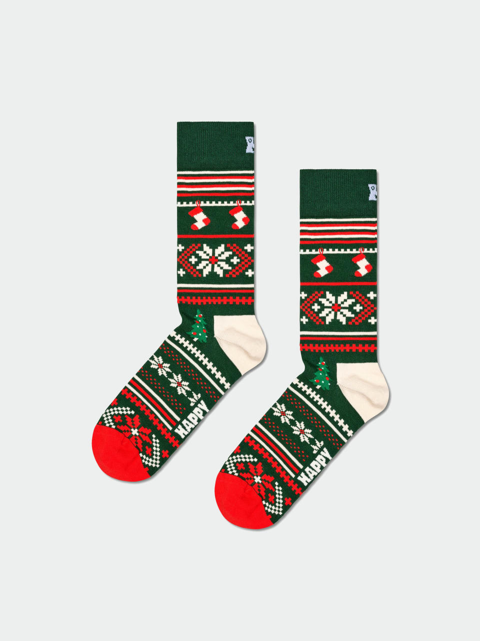 Skarpetki Happy Socks Christmas Sweater (dark green)