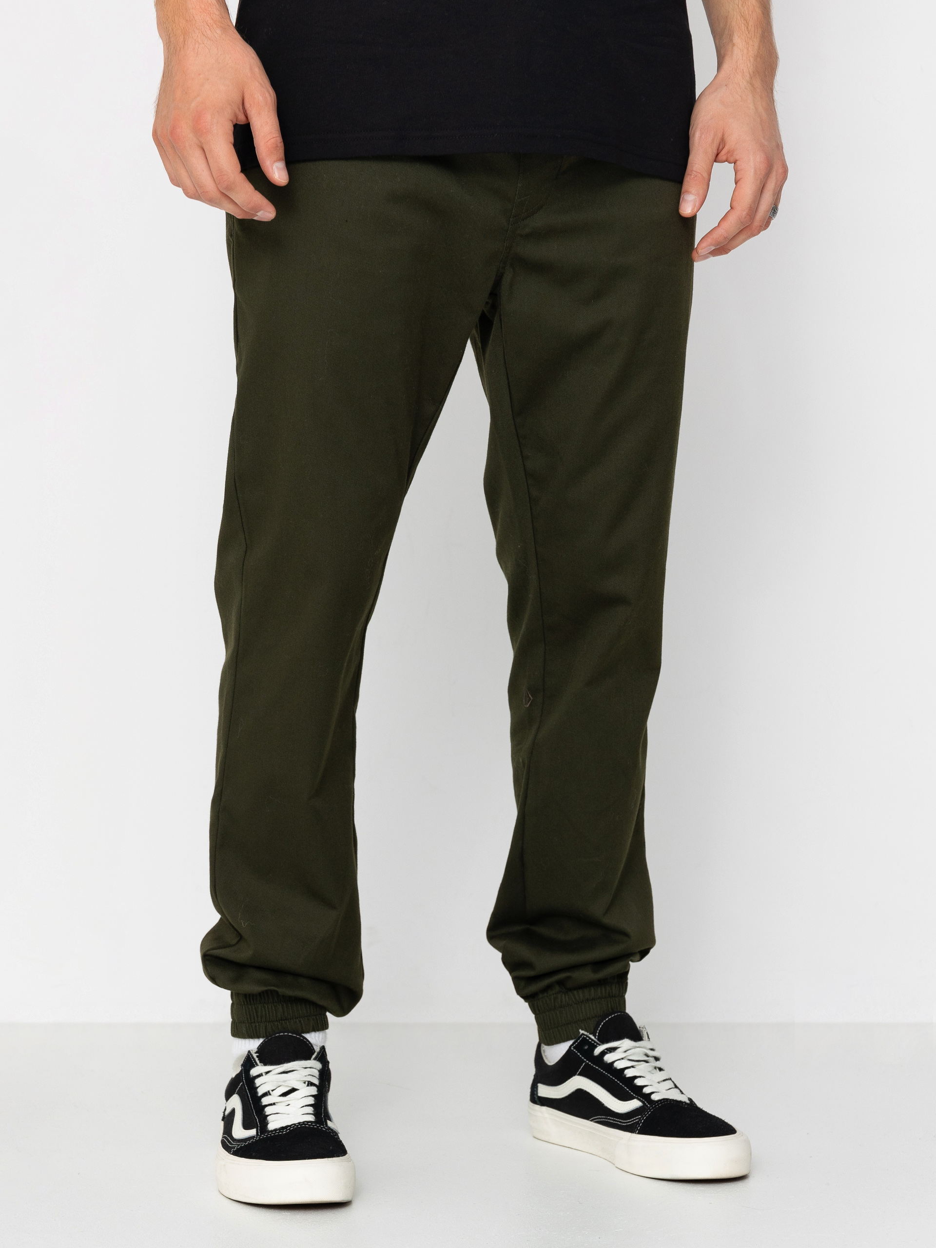 Spodnie Volcom Frickin Slim Jogger (dark green)