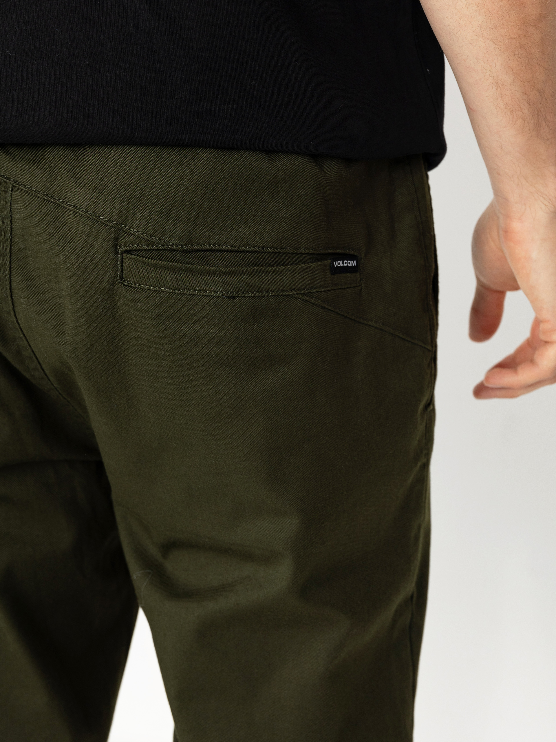 Spodnie Volcom Frickin Slim Jogger (dark green)