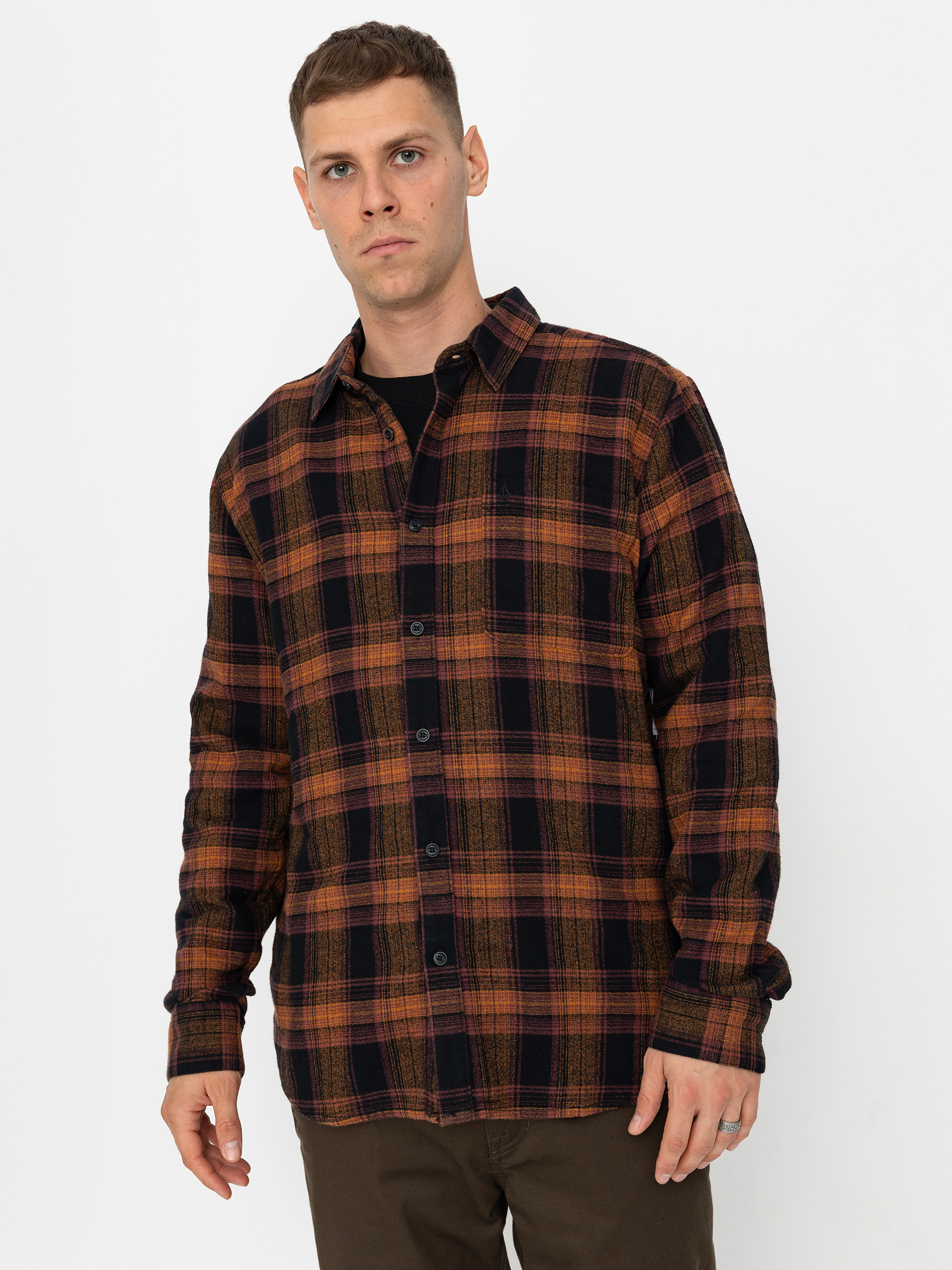 Koszula Volcom Baystone Flannel Ls (black)