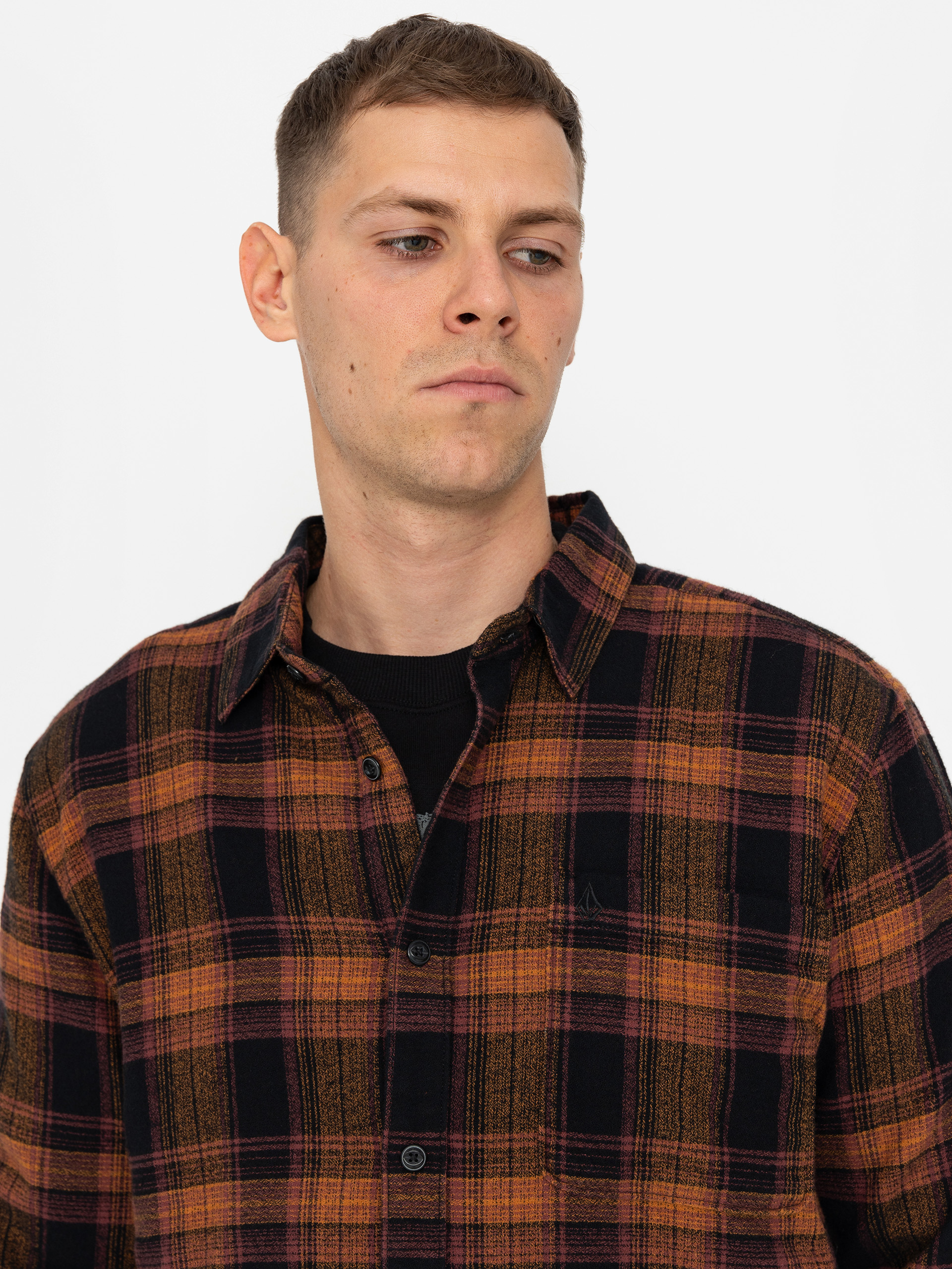 Koszula Volcom Baystone Flannel Ls (black)
