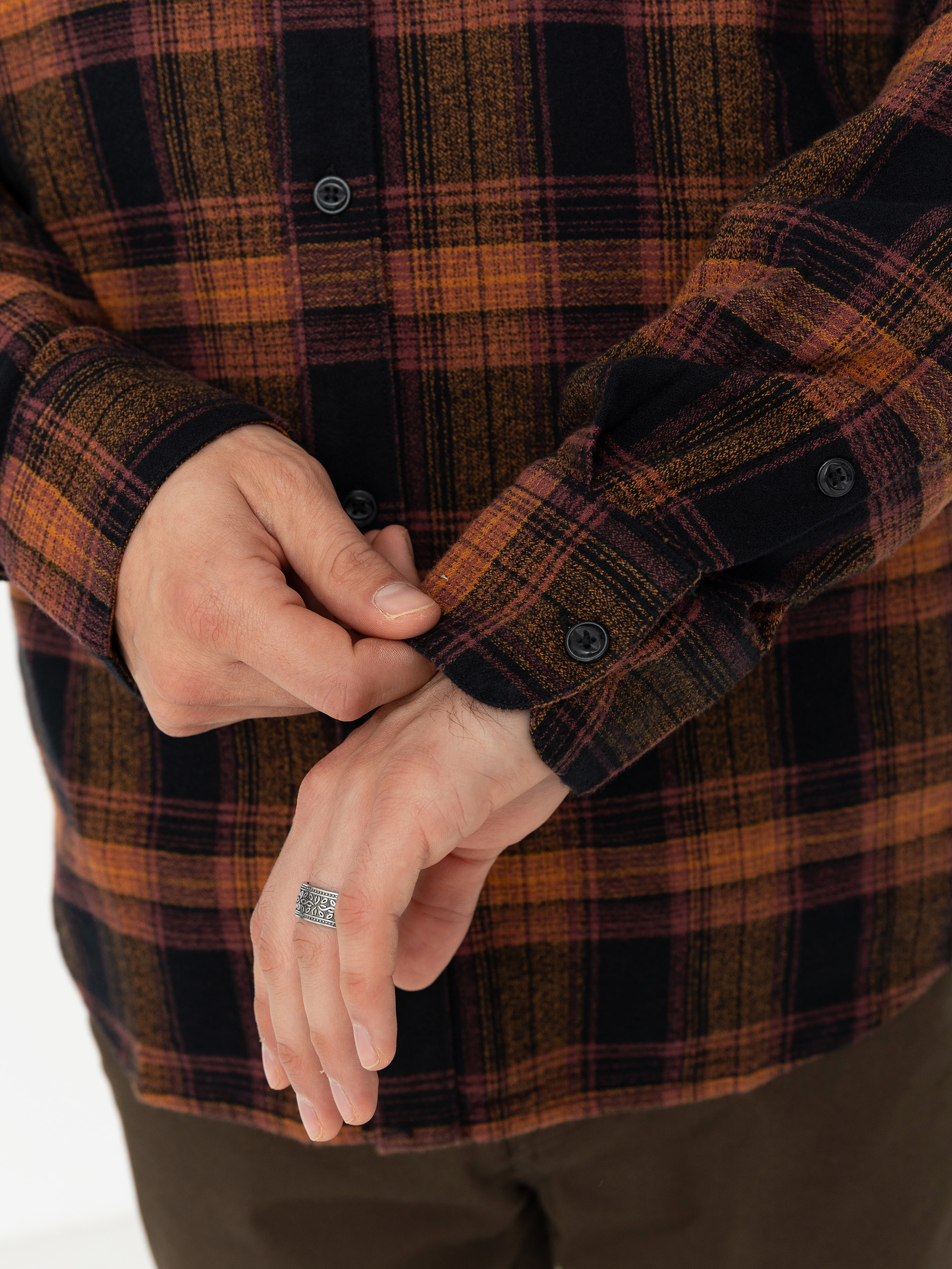 Koszula Volcom Baystone Flannel Ls (black)