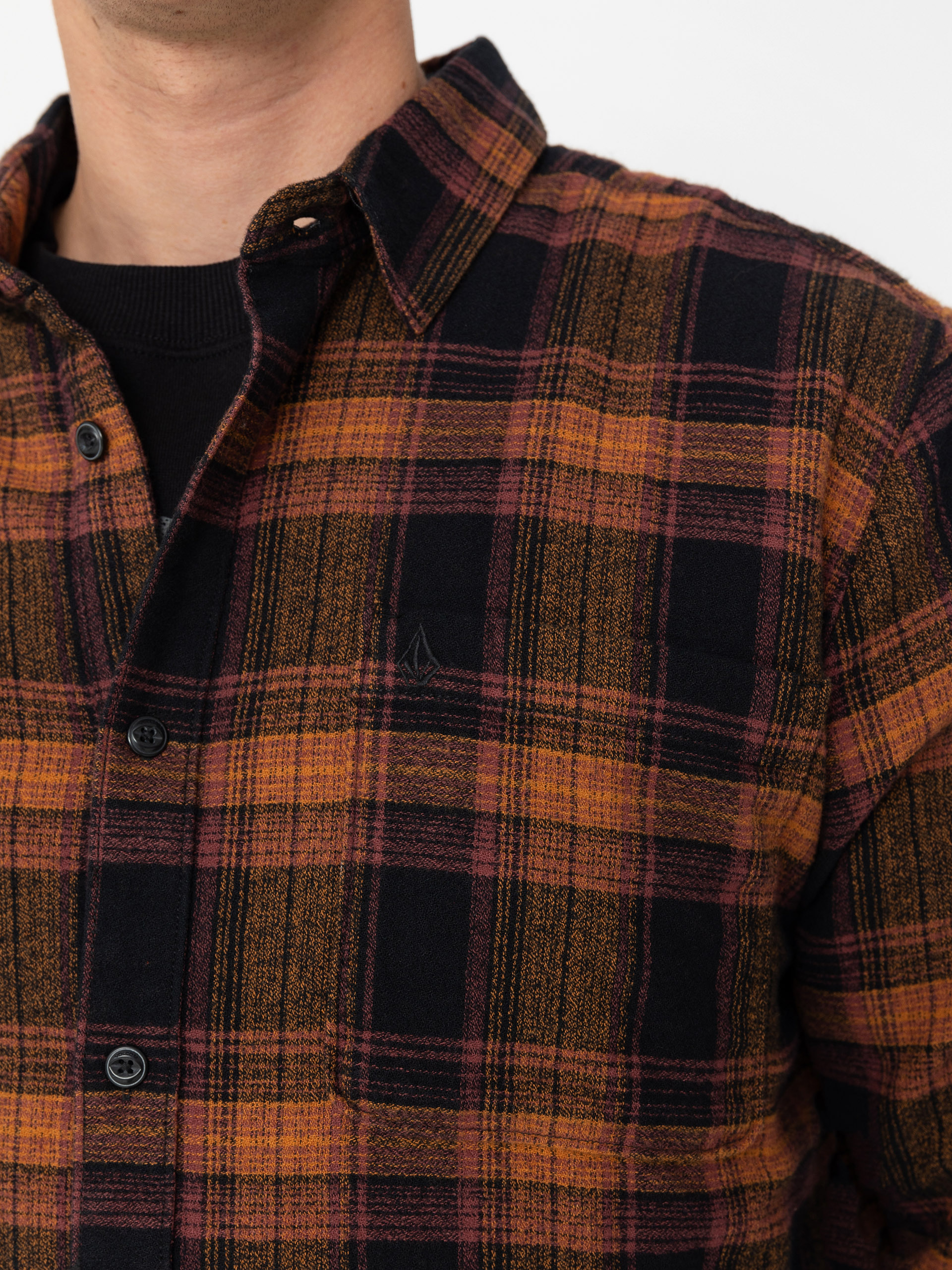 Koszula Volcom Baystone Flannel Ls (black)