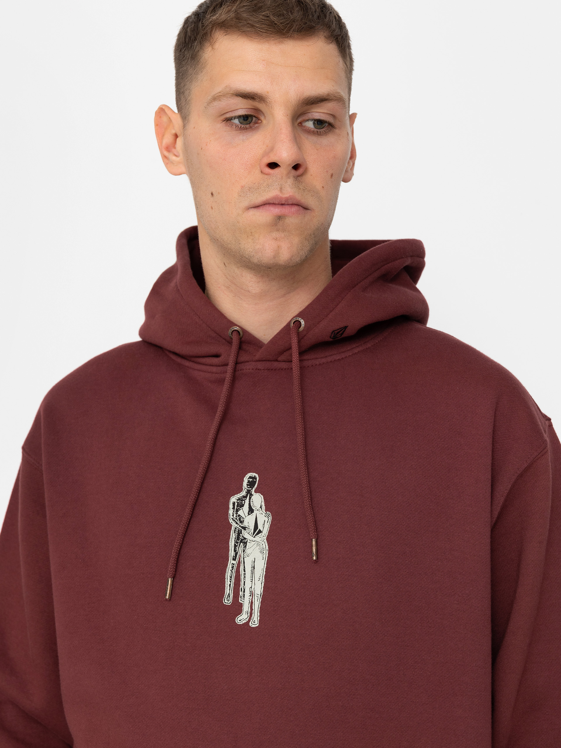 Bluza z kapturem Volcom Watanite HD (merlot)