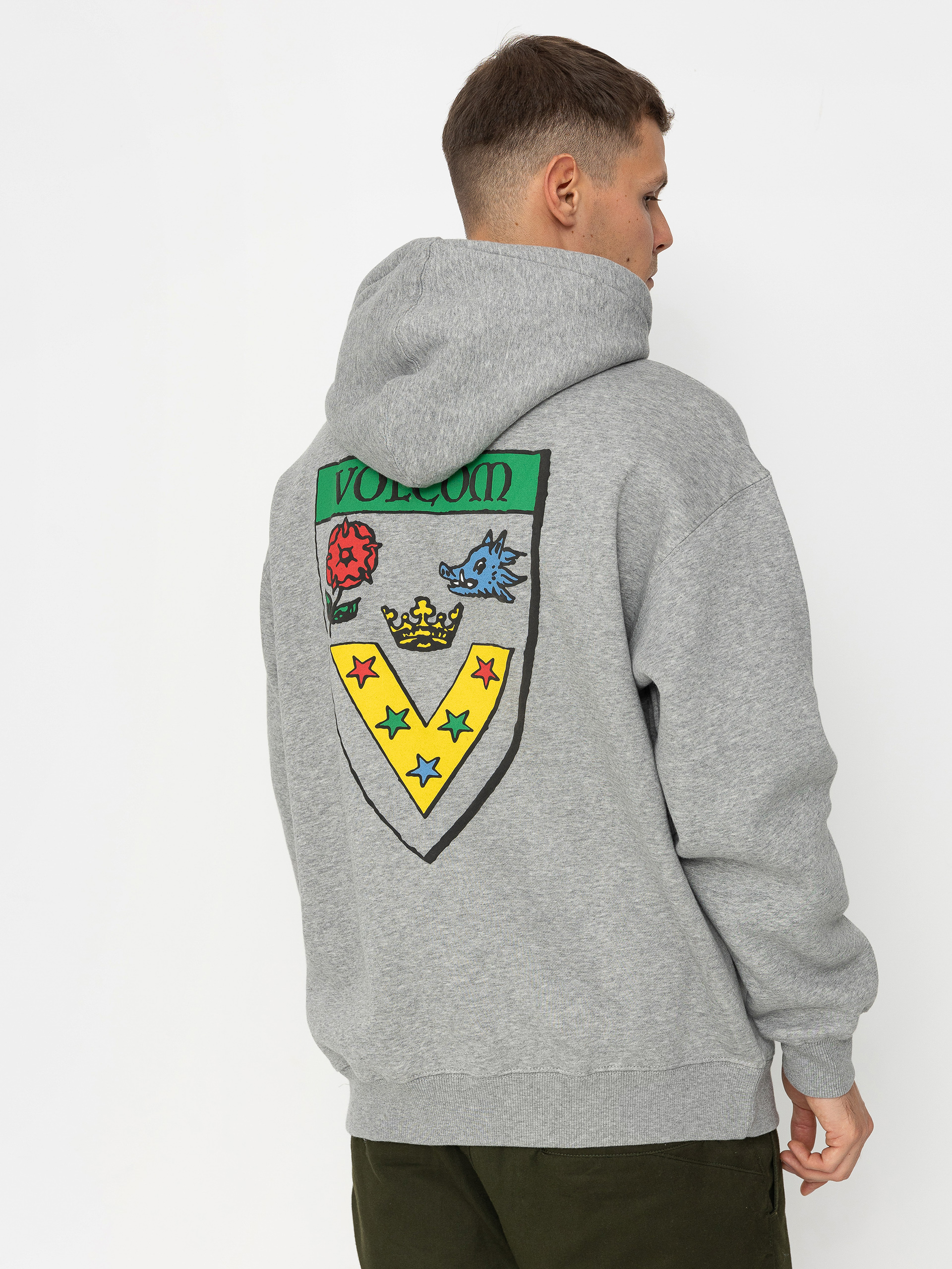 Bluza z kapturem Volcom Fergadelic HD (heather grey)