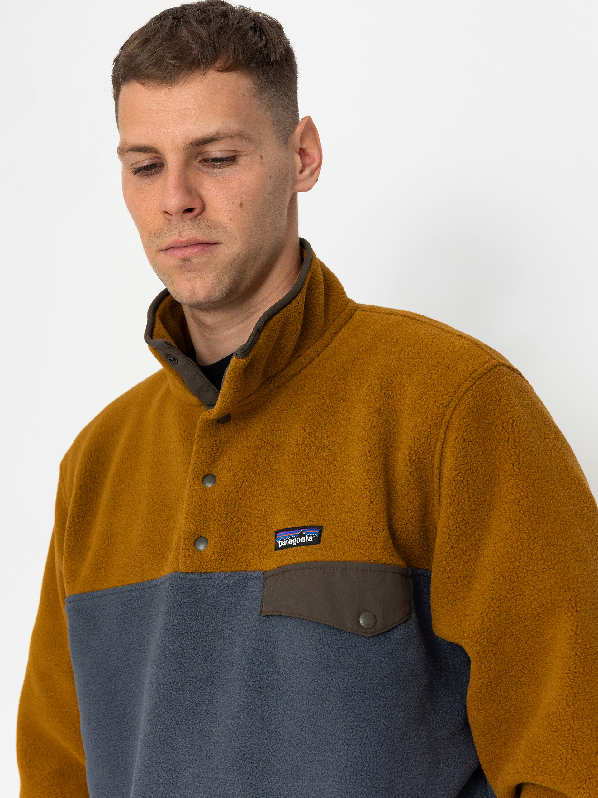 Męski Polar Patagonia LW Synch Snap T (shelter brown)