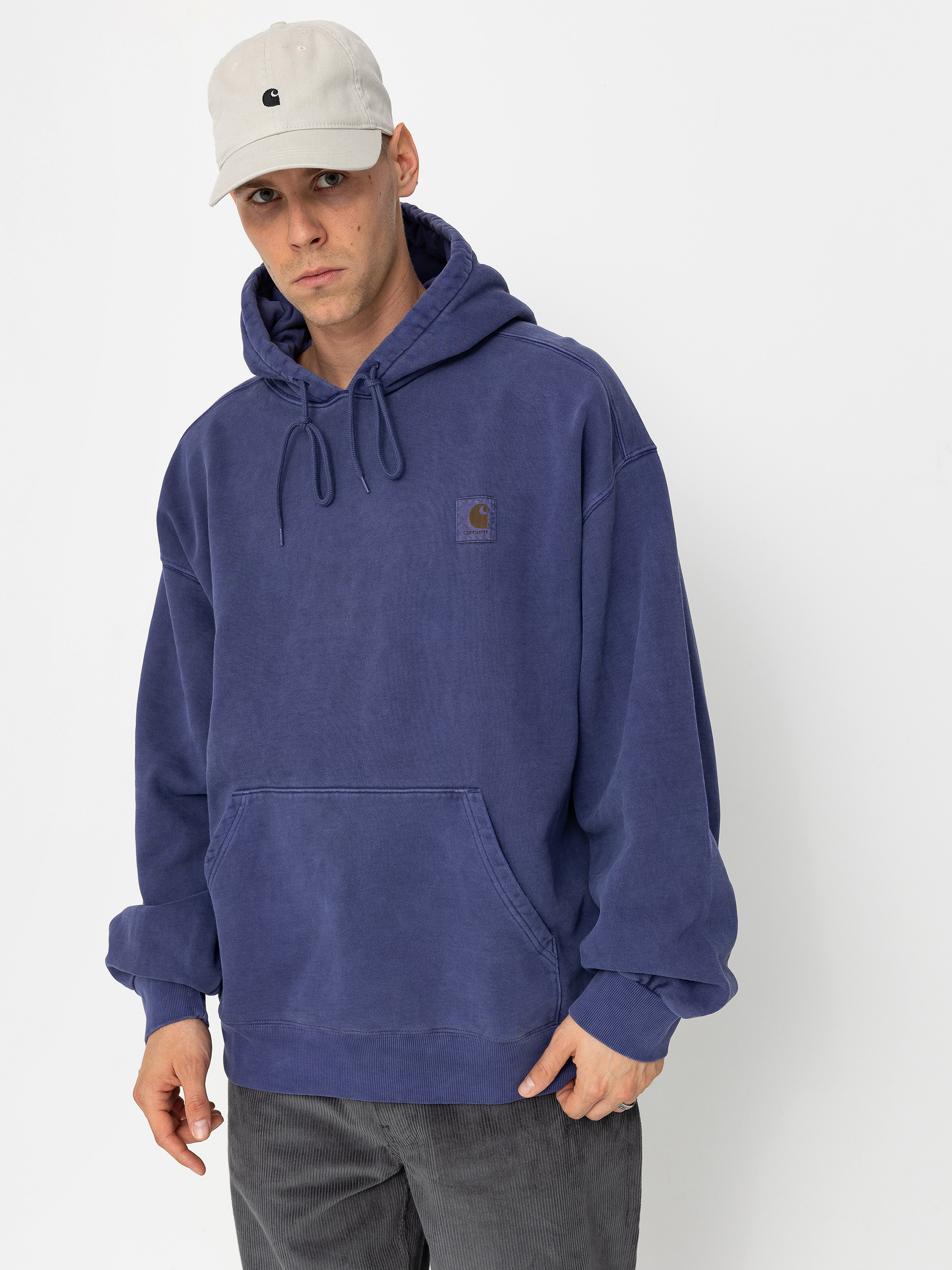 トップス Carhartt Wip Vista Bluza z kapturem Carhartt WIP Vista HD - szary (graphite)