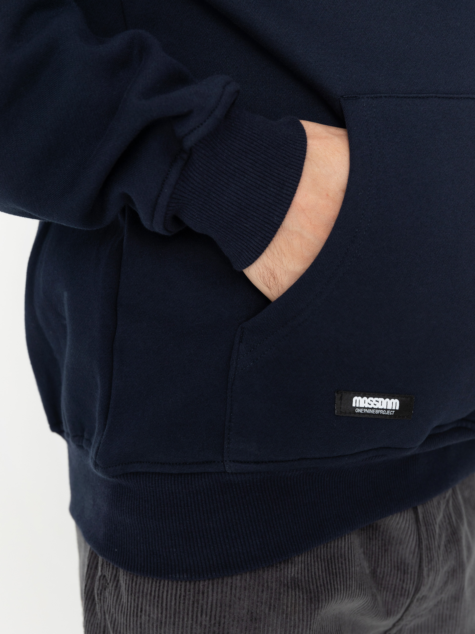 Bluza z kapturem MassDnm Patch HD (navy)
