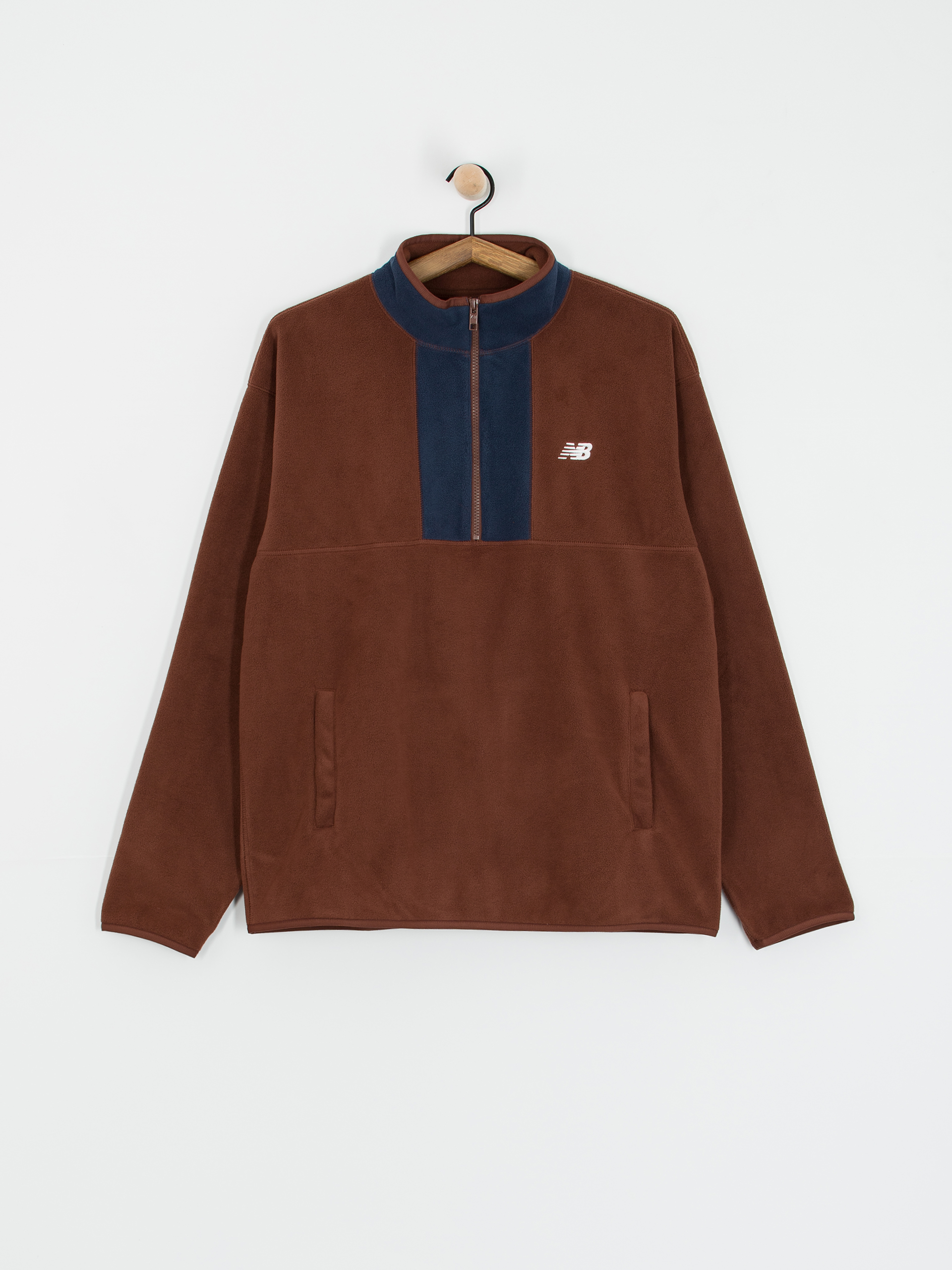 Męski Polar New Balance Fleece 1/2 Zip (richoak)