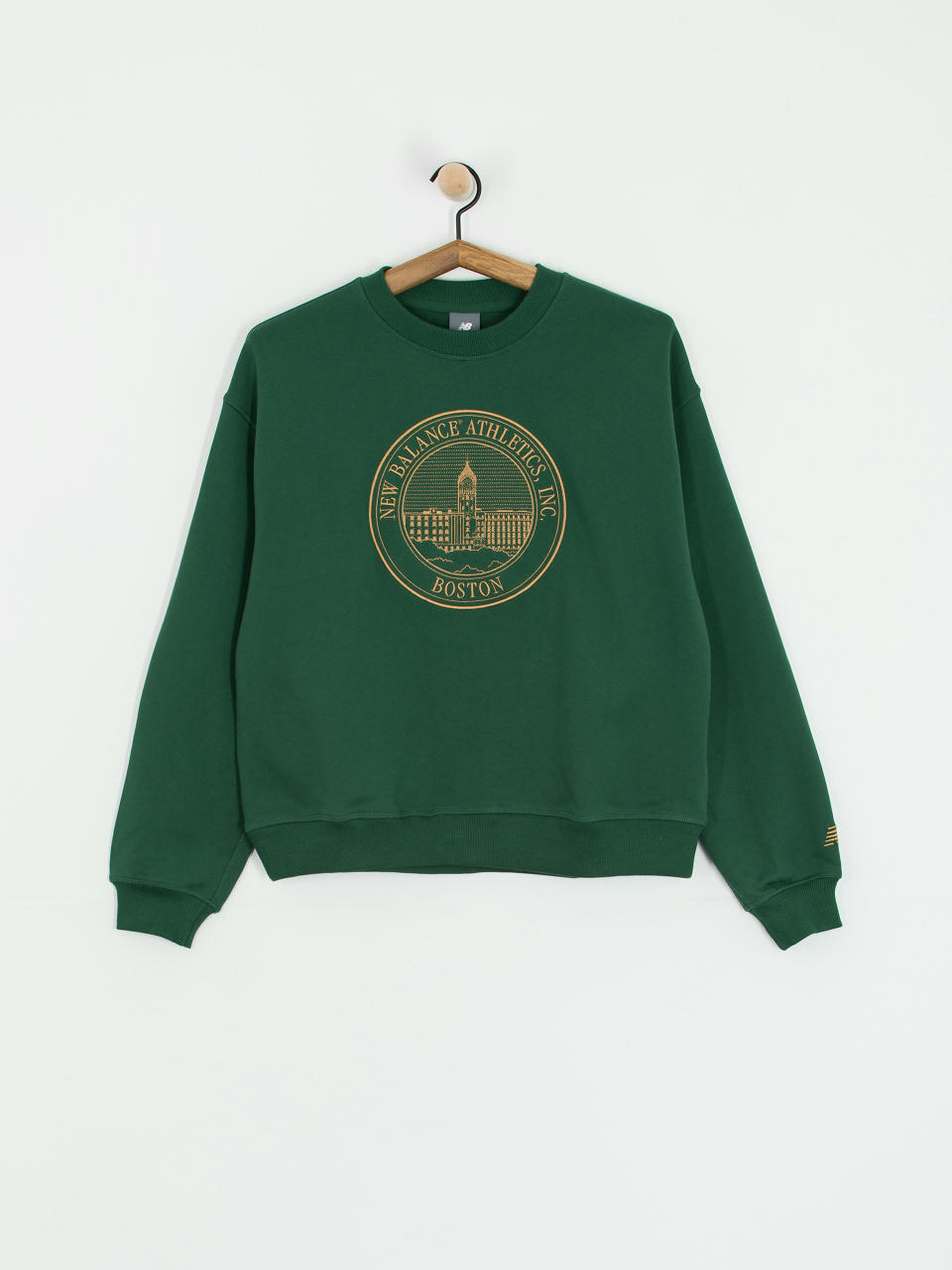 Bluza New Balance Athletics French Terry Oversized Crest Crew Wmn (nightwatch green)