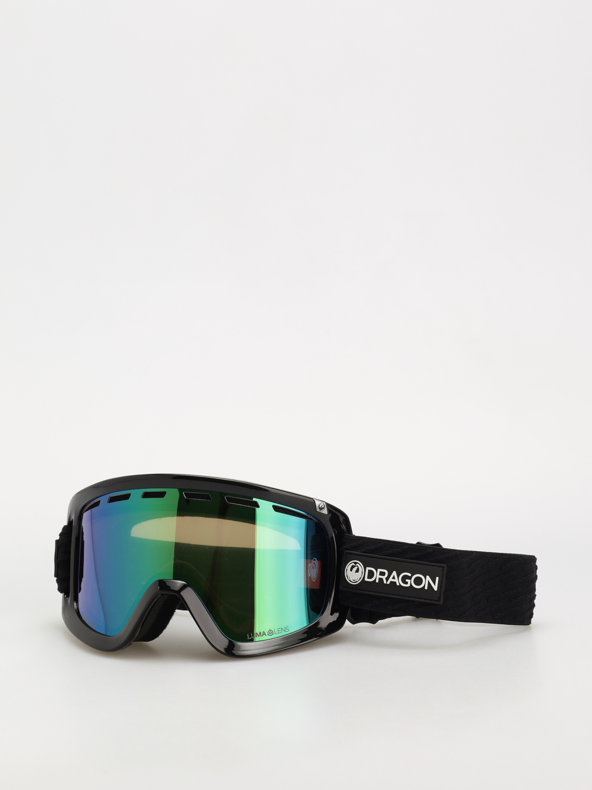 Gogle Dragon D1 OTG - czarny (icongreen/lumalens green ion+lumalens amber)