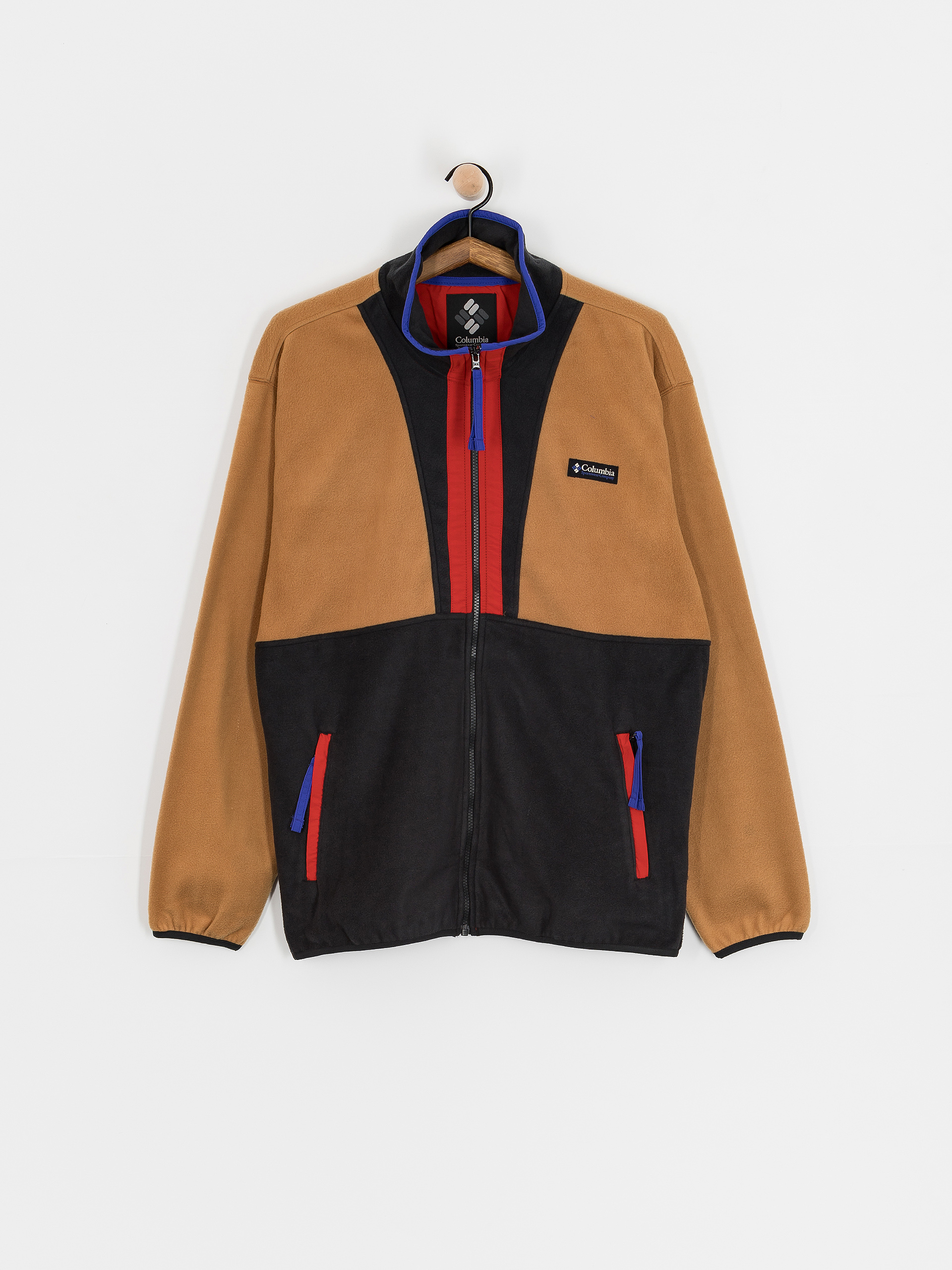 Męski Polar Columbia Backbowl II Full Zip (camel brown bl)