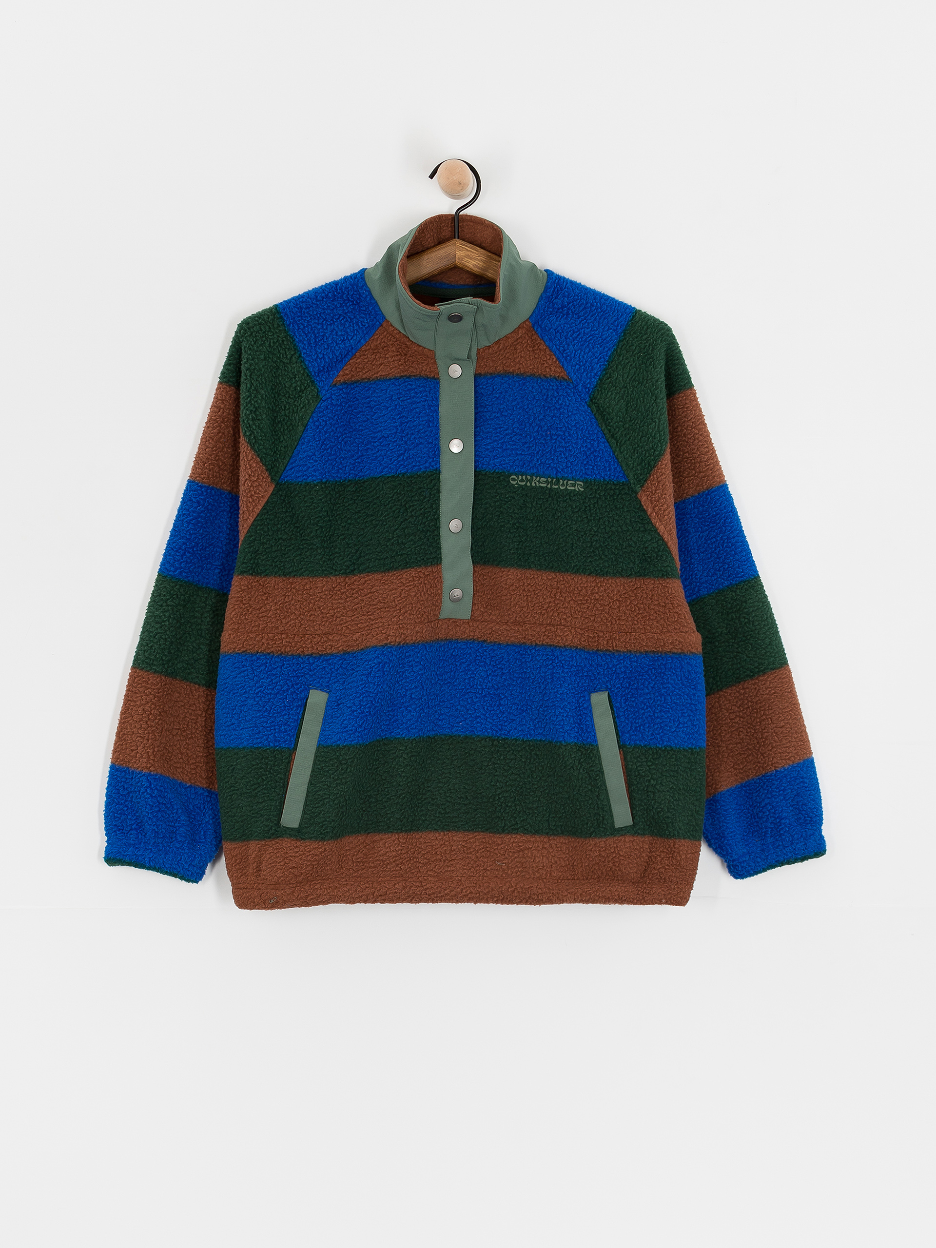 Damski Polar Quiksilver Uni Half Zip (printed stripe uni hz forest)