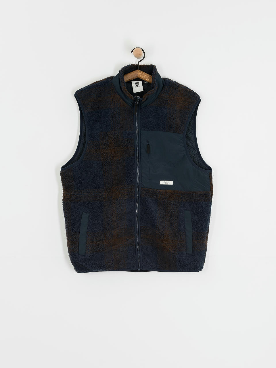 Kamizelka Element Lake Vest Sherpa (eclipse navy/java plaid)