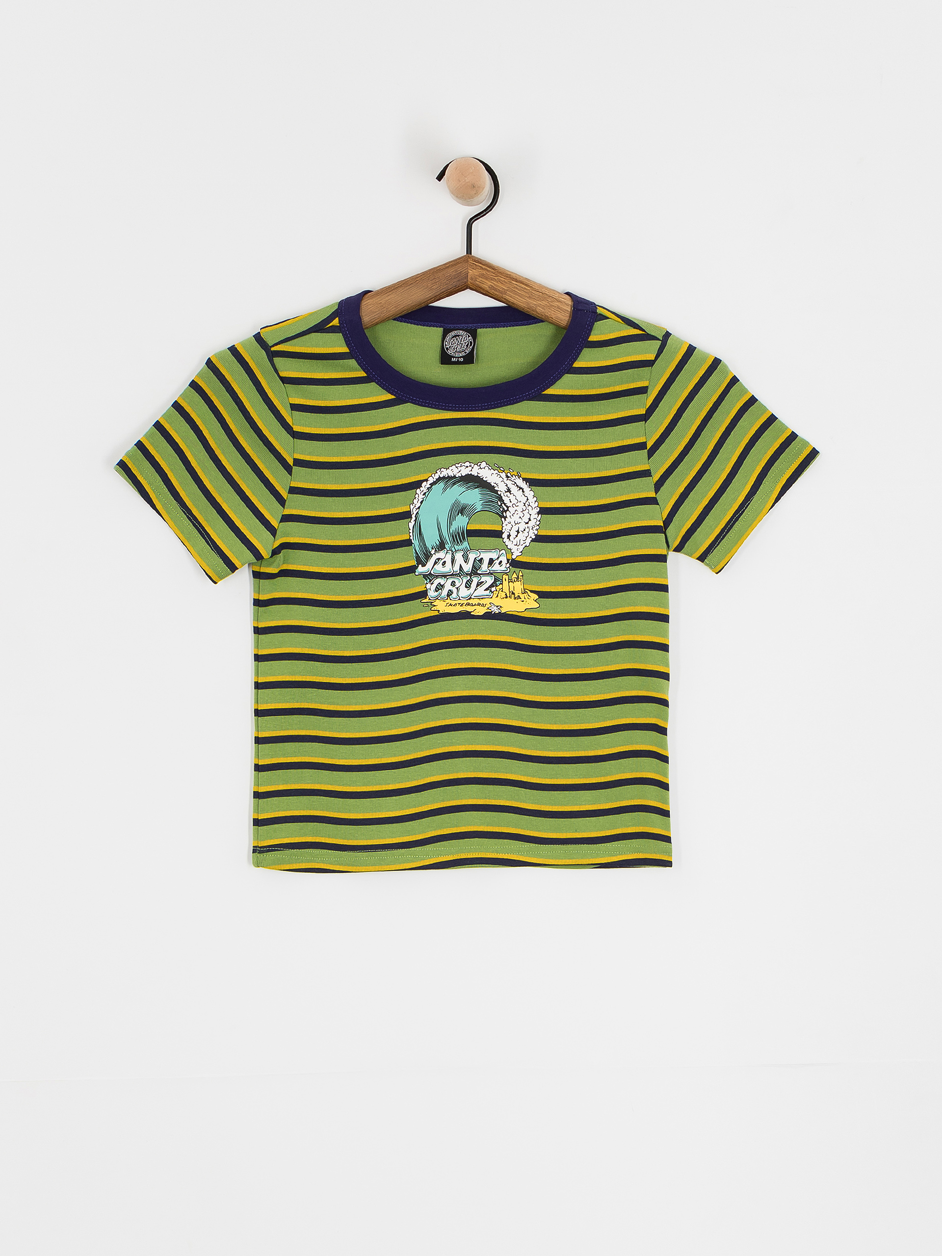 T-shirt Santa Cruz Onshore Front Wmn (apple wave stripe)