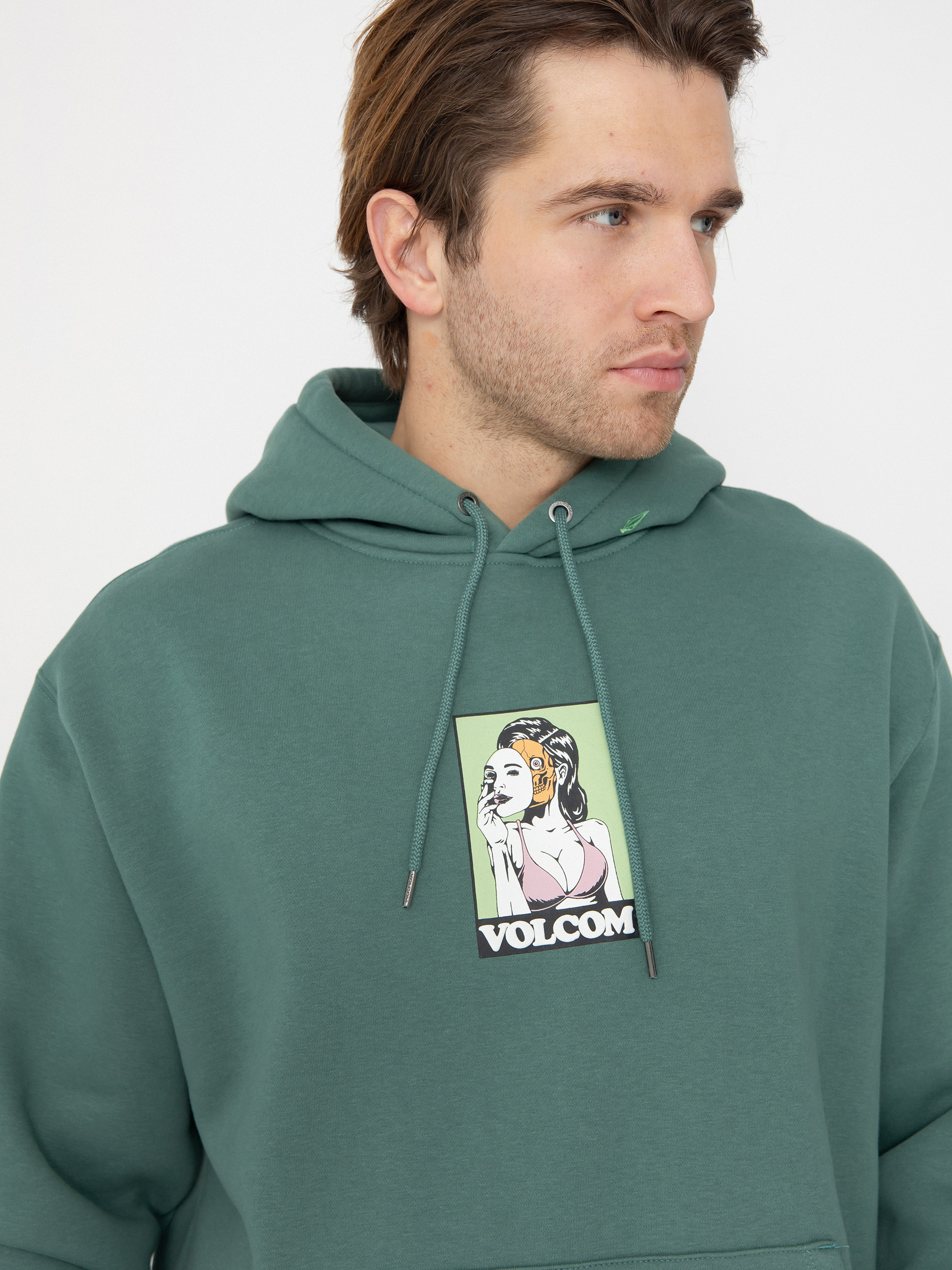 Bluza z kapturem Volcom Noder HD (sea green)