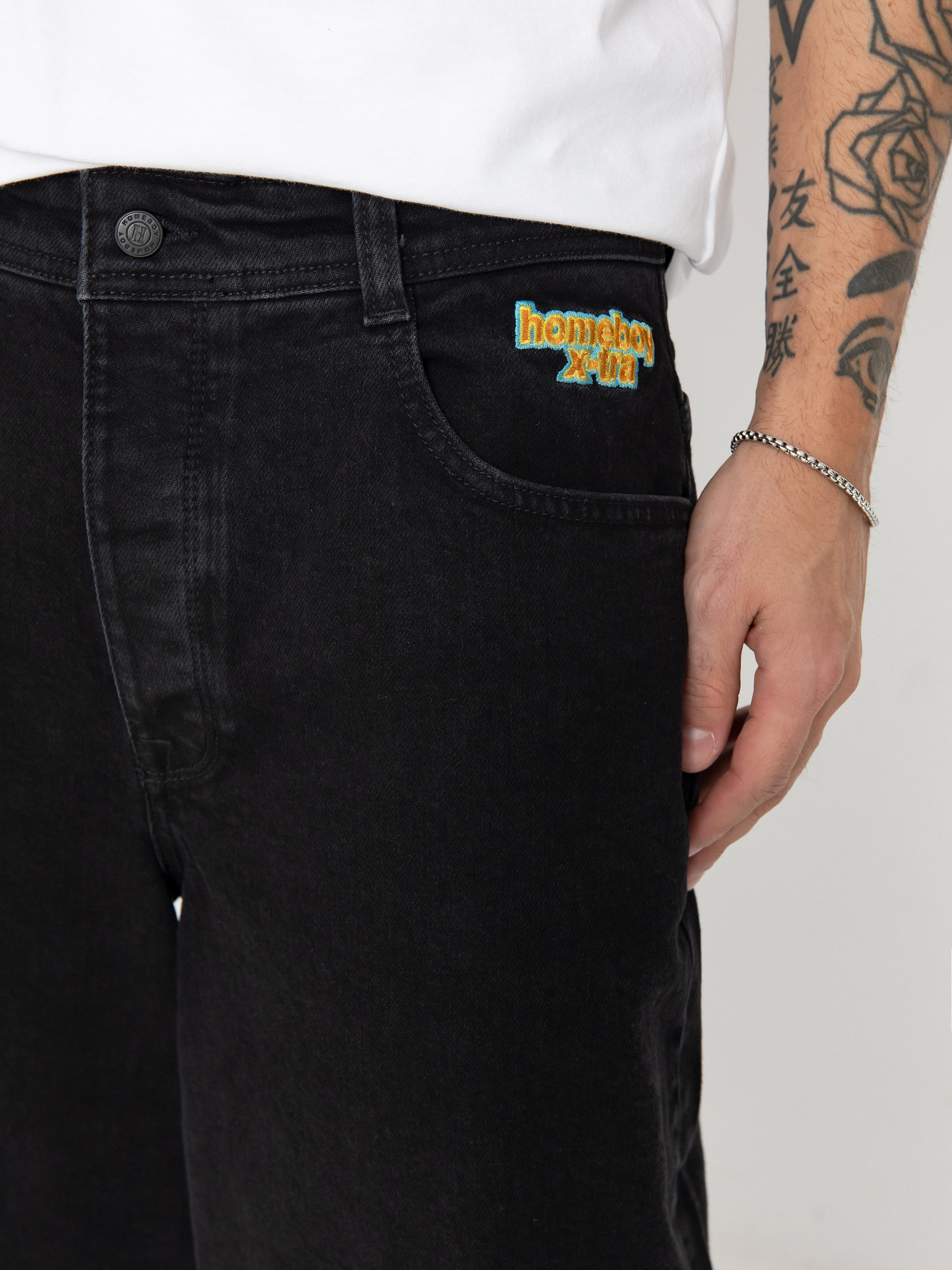 Spodnie Homeboy X Tra Monster Denim (washed black)