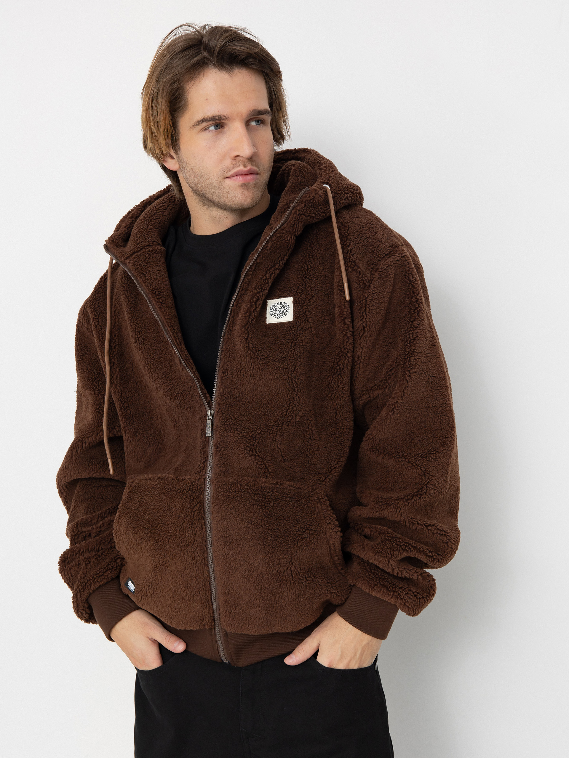 Kurtka MassDnm Patch Teddy Zip Hoody (brown)