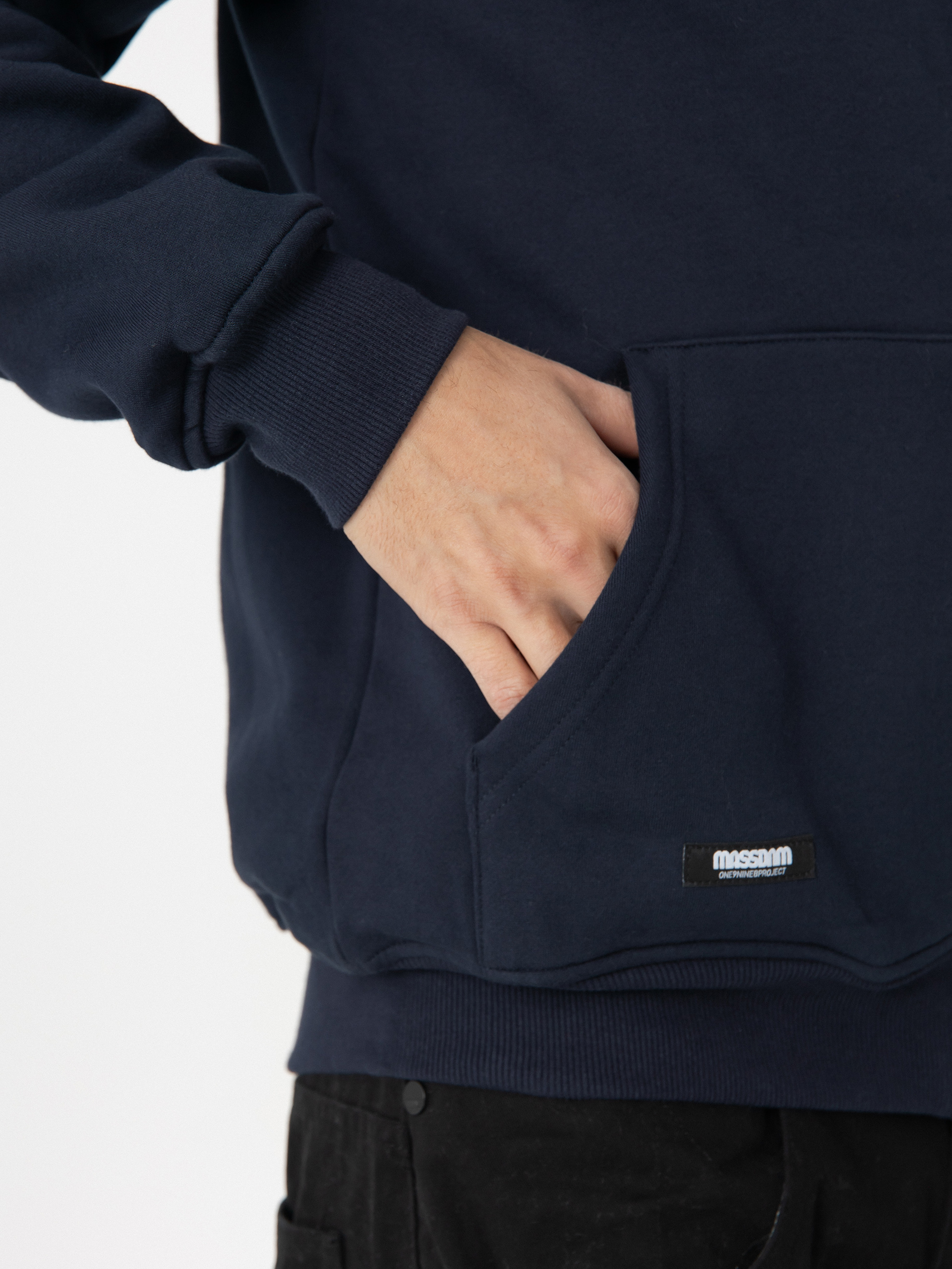 Bluza z kapturem MassDnm Patch ZHD (navy)