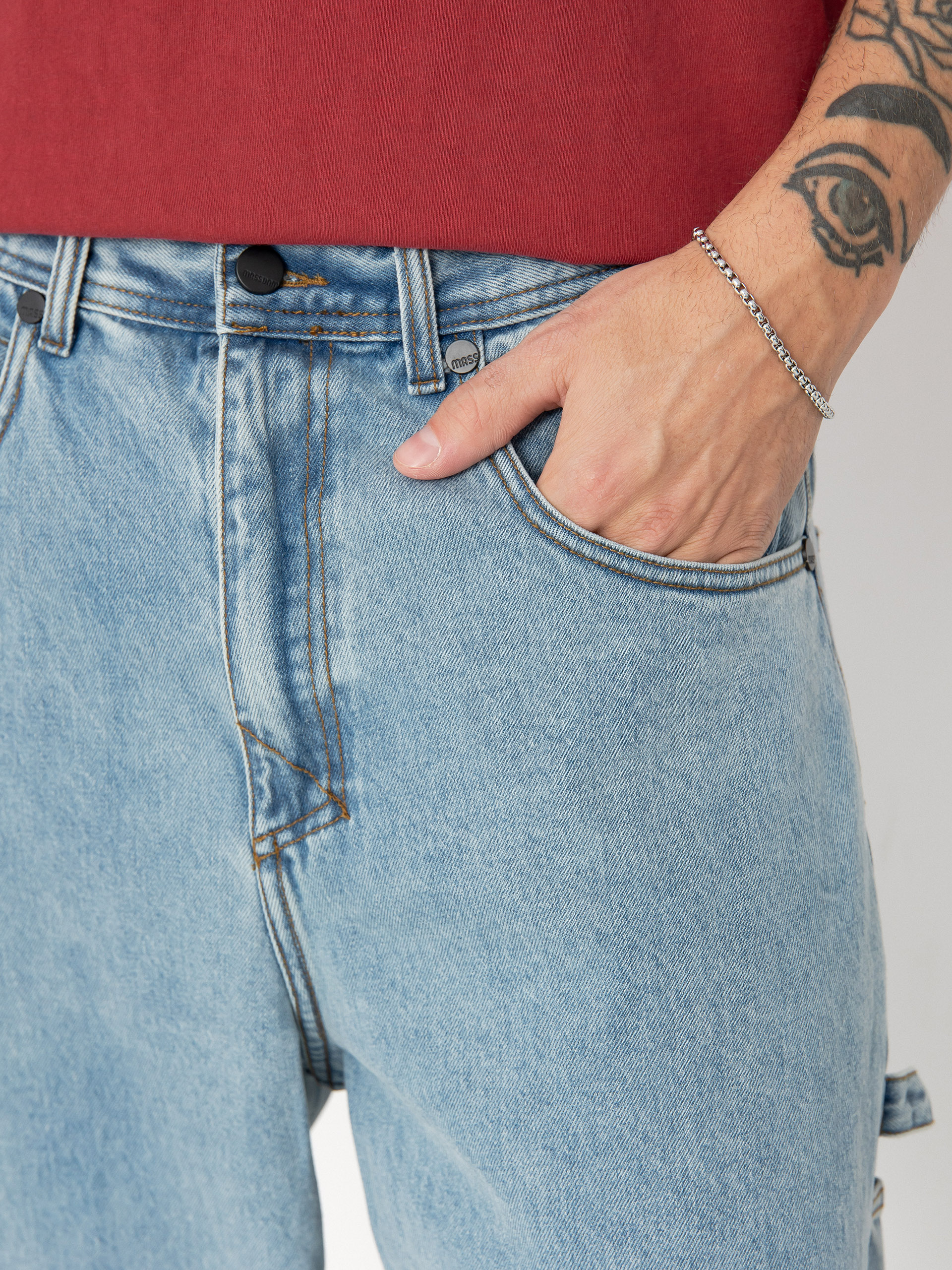 Spodnie MassDnm Jeans Prospect (light blue)