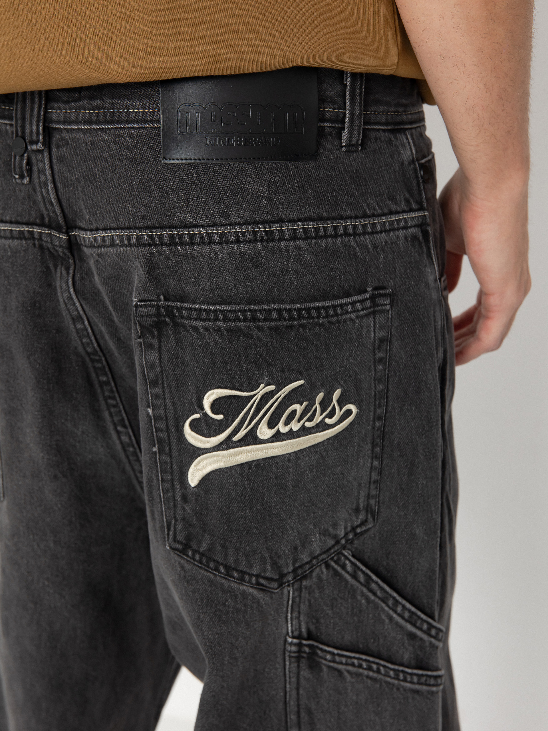 Spodnie MassDnm Jeans Prospect (black washed)