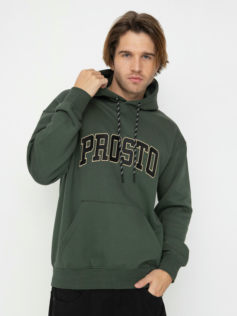 Bluza z kapturem Prosto College99 HD (green)