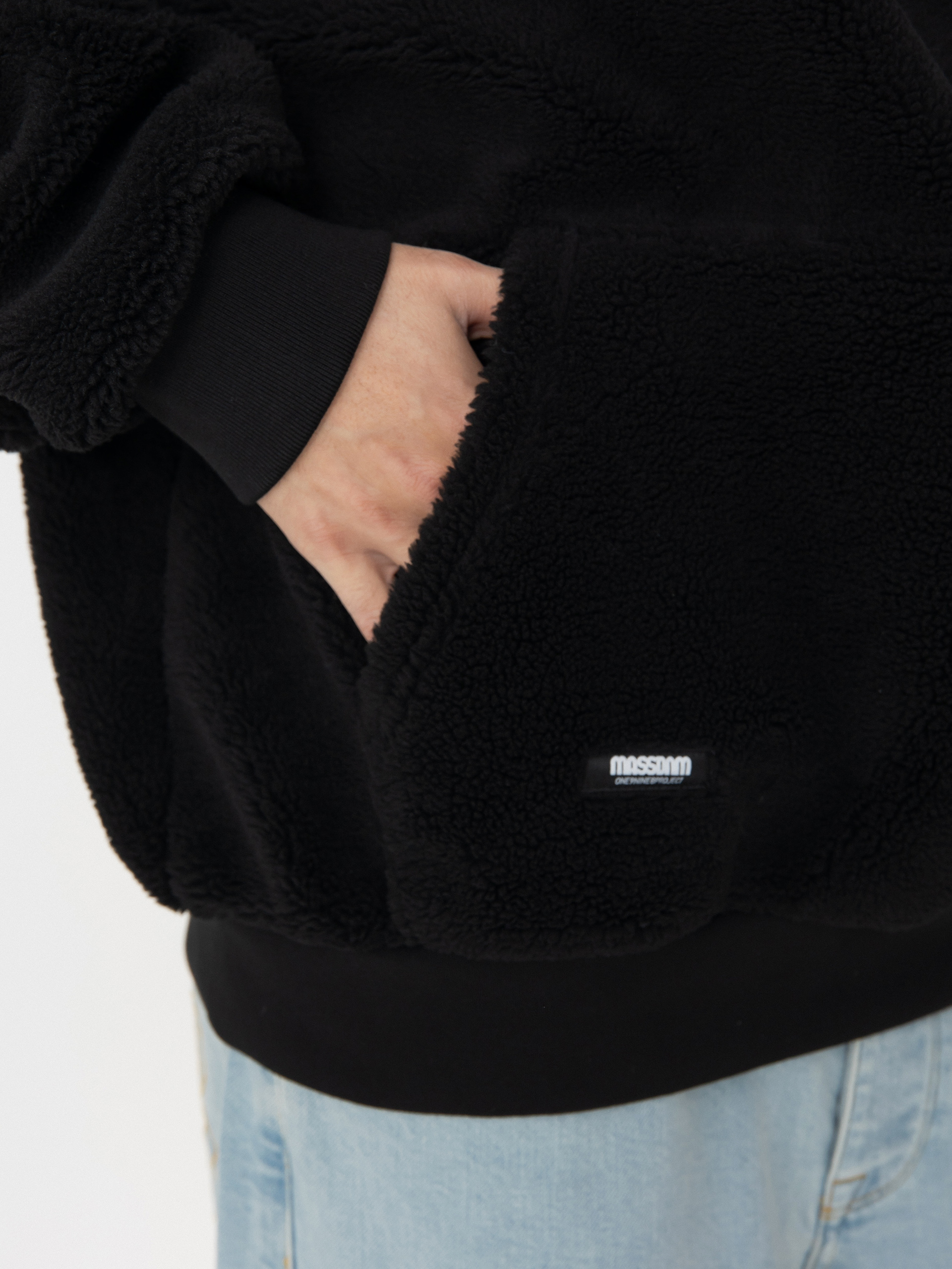 Kurtka MassDnm Patch Teddy Hoody (black)