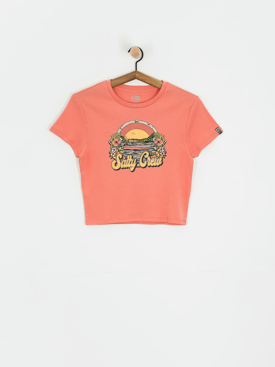 T-shirt Salty Crew On Vacation Baby Wmn (blush)