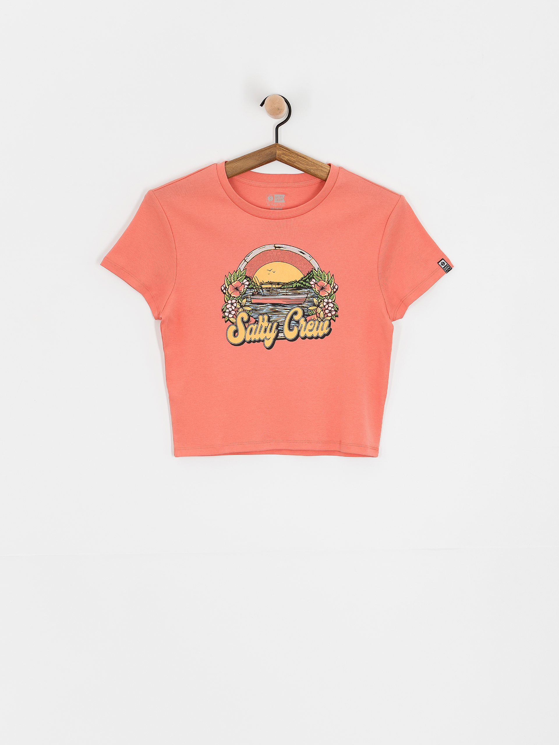 T-shirt Salty Crew On Vacation Baby Wmn (blush)